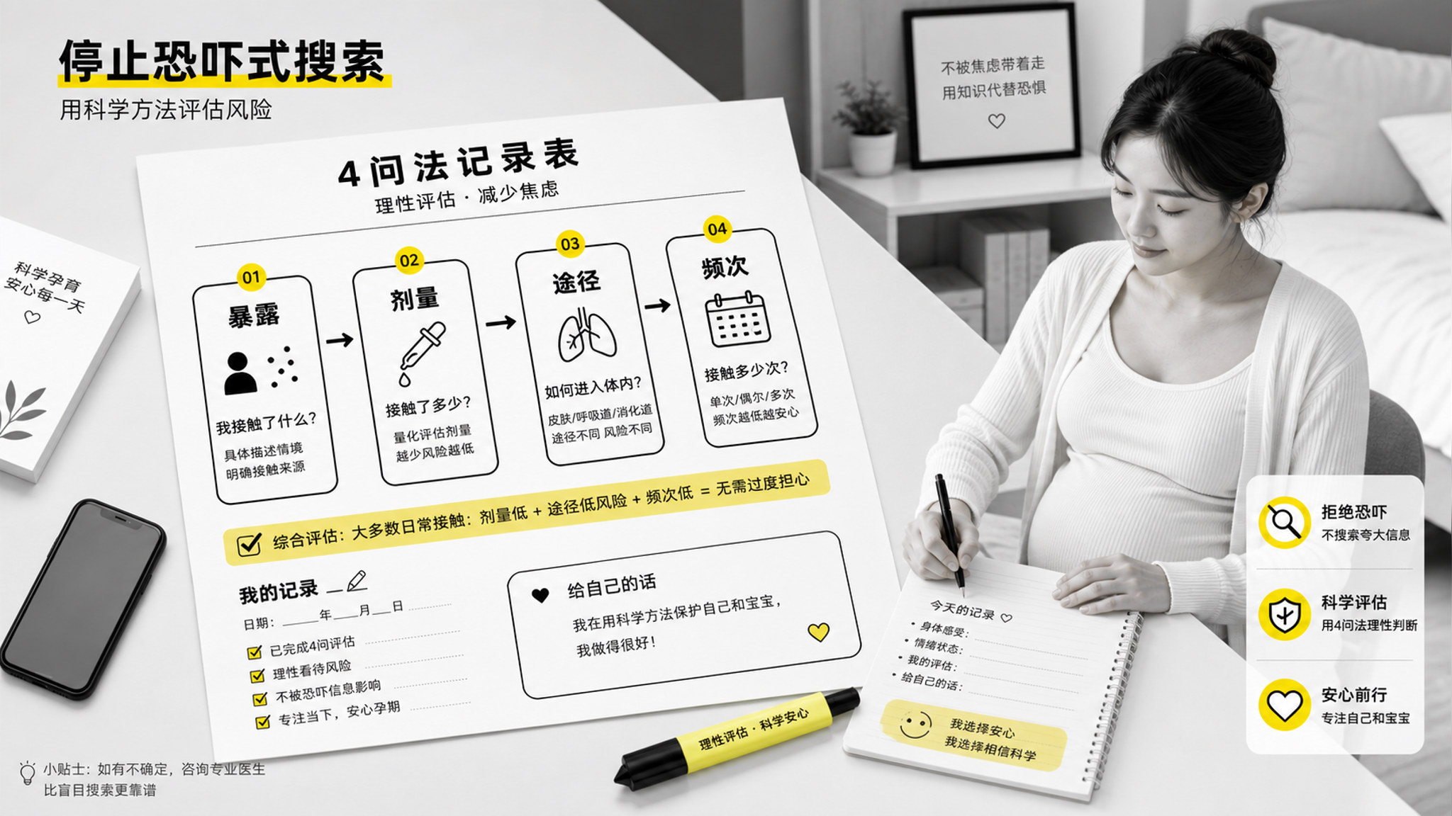 孕早期误用日常用品别慌：4问法把风险讲清楚