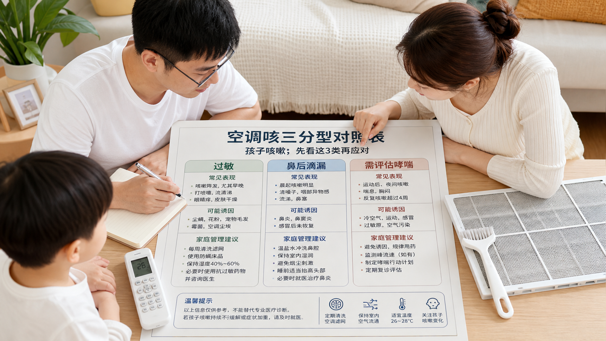 空调一开就咳？先用3个问题分型，别急着吃消炎药
