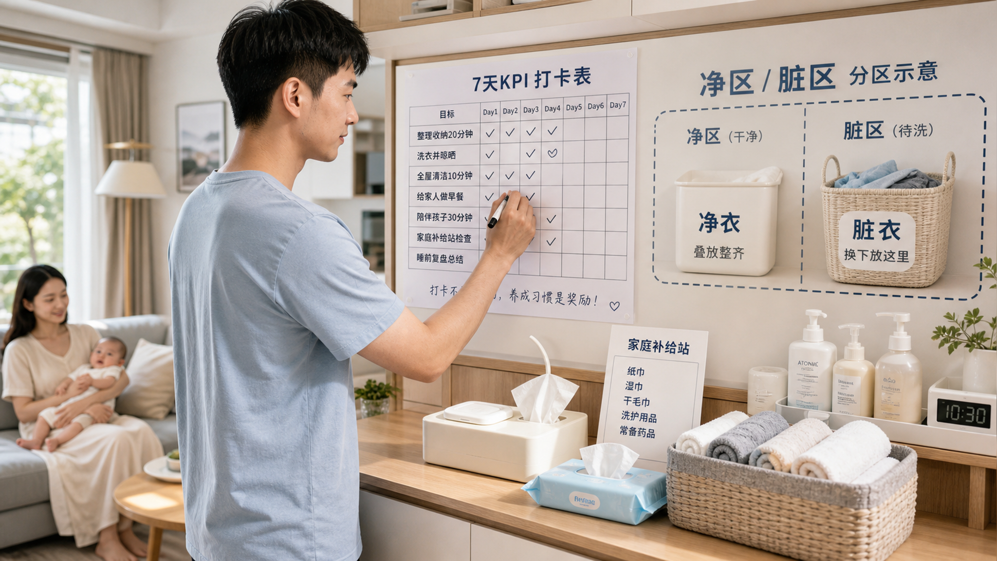 入伏前给爸爸一张KPI表：热安全和卫生达标你才不崩