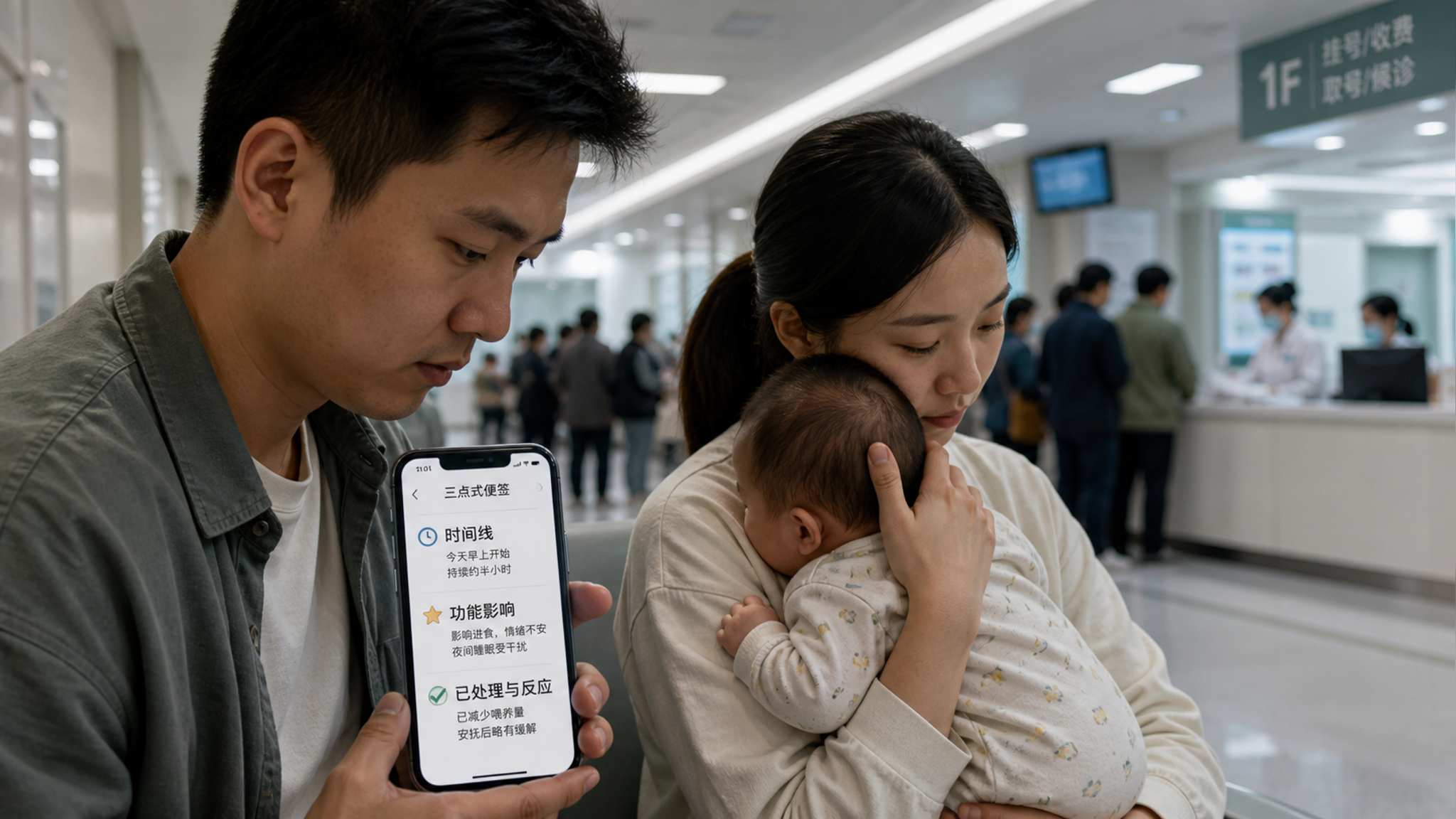 爸爸陪诊别硬聊：三点式代述让医生秒懂