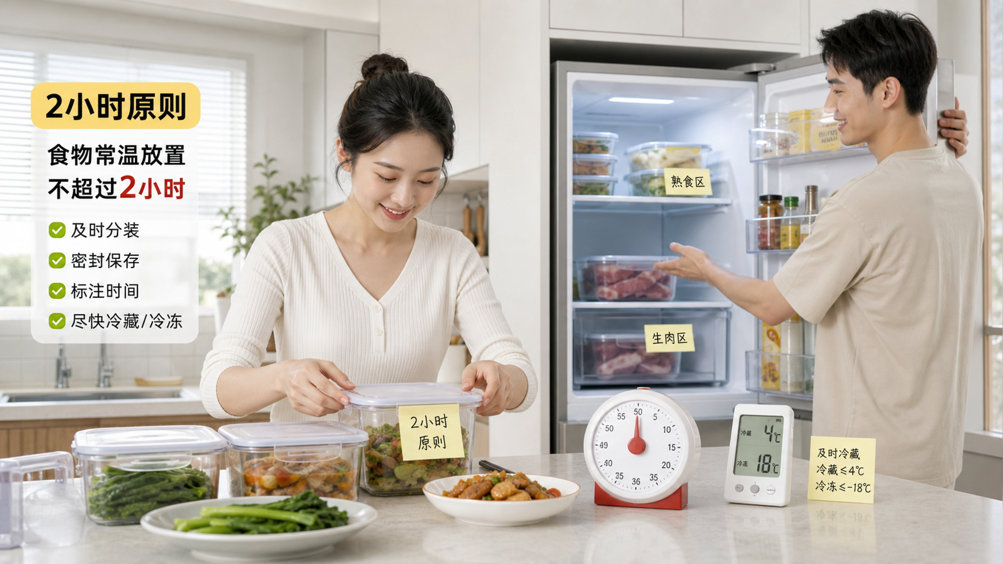 夏天别让饭菜在桌上等：2小时原则救全家肚子