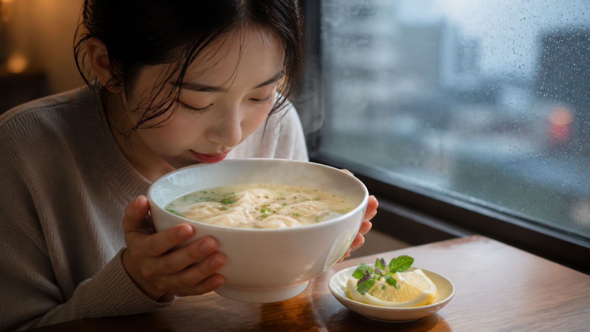暴雨天别硬扛：清汤馄饨点单三段式
