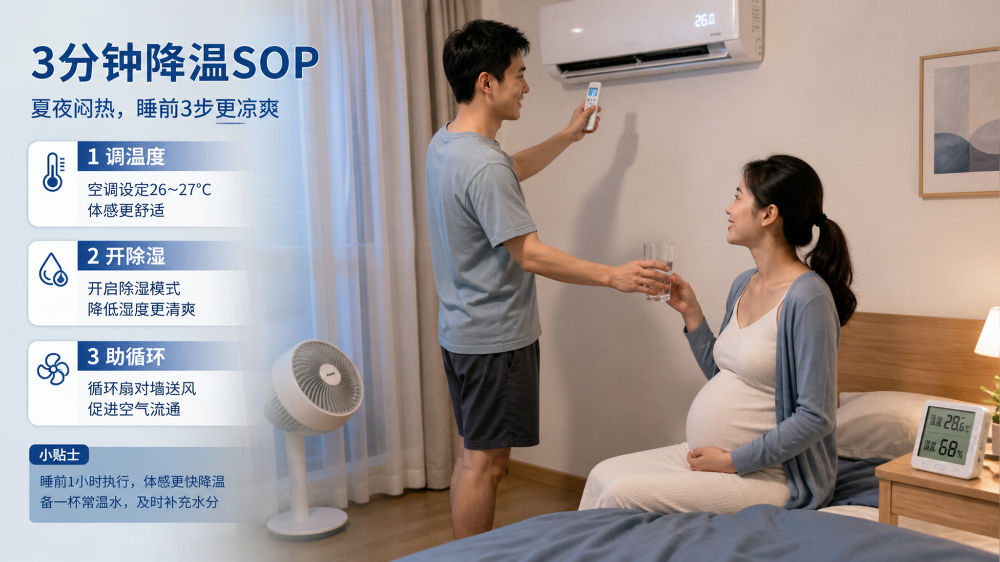 闷热夜别劝孕妈冷静 3分钟降温SOP照做就行