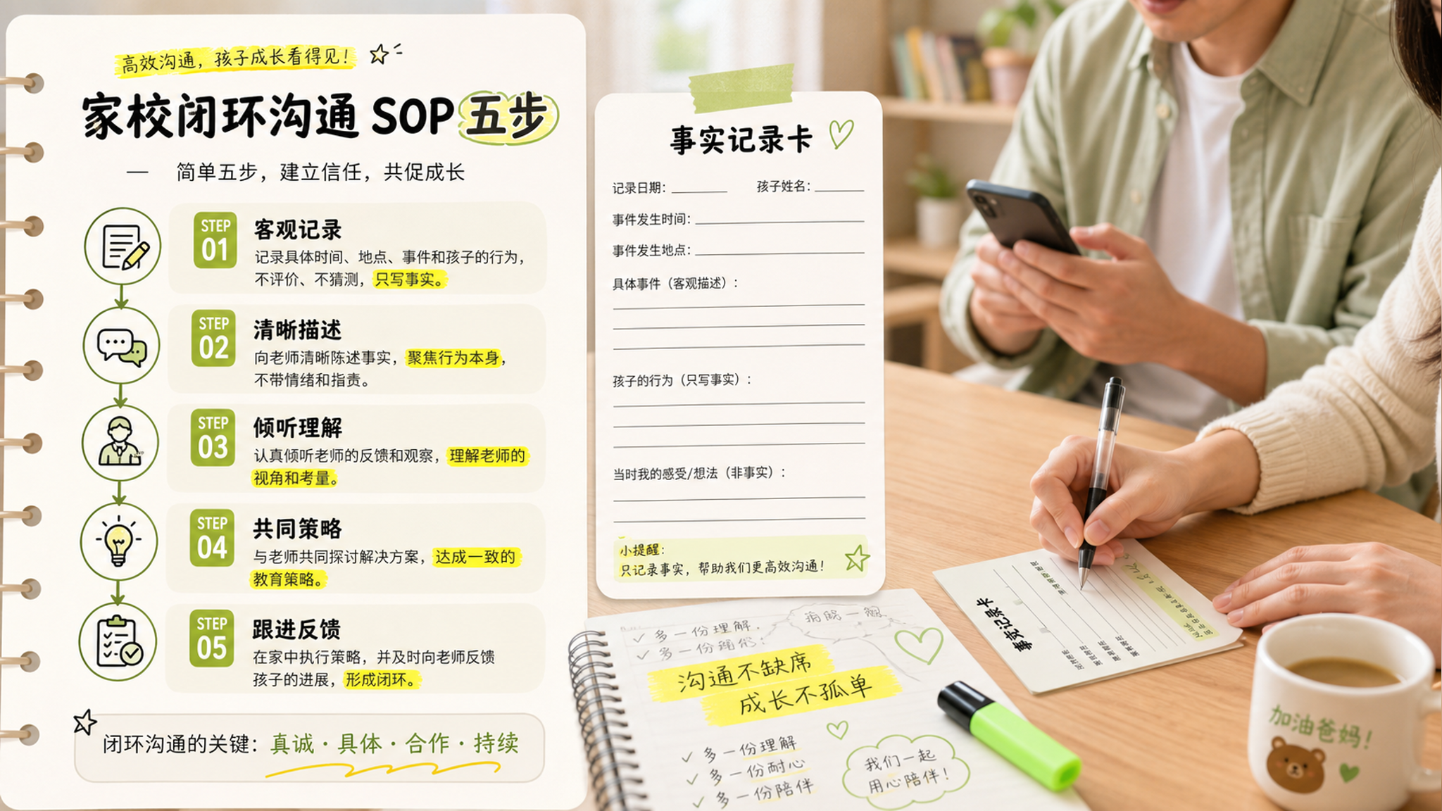 孩子说“老师不喜欢我”：用这5步闭环沟通稳住自尊