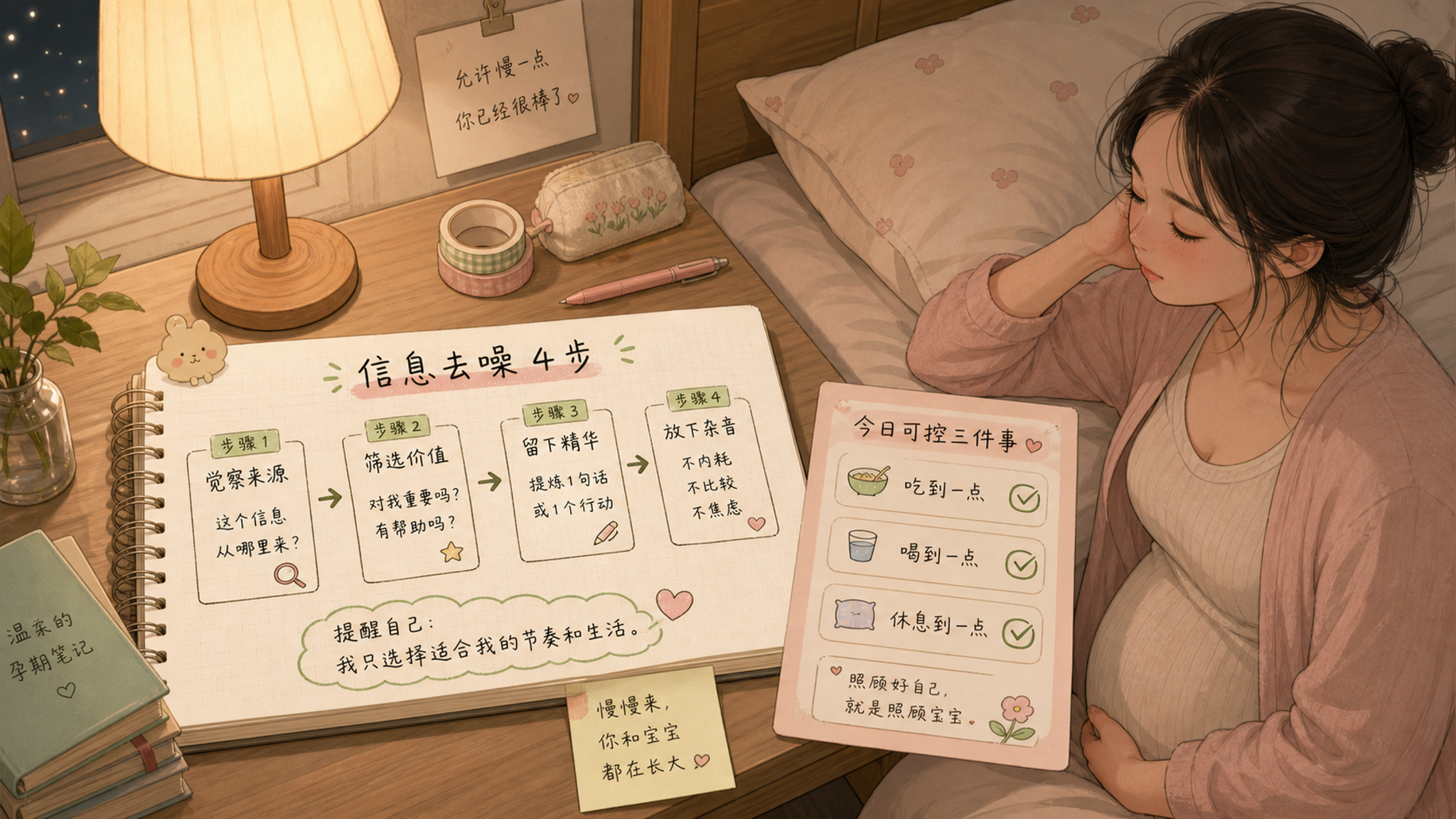 孕早期越刷越怕？信息去噪4步+安心日程