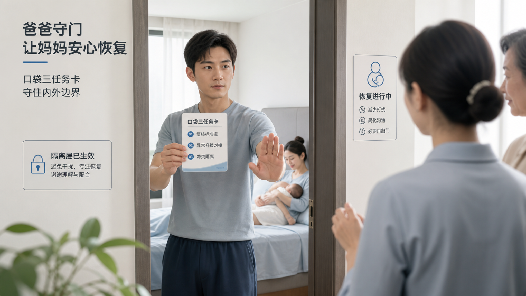 月子期别让妈妈当协调员：爸爸只做这3件事就够了