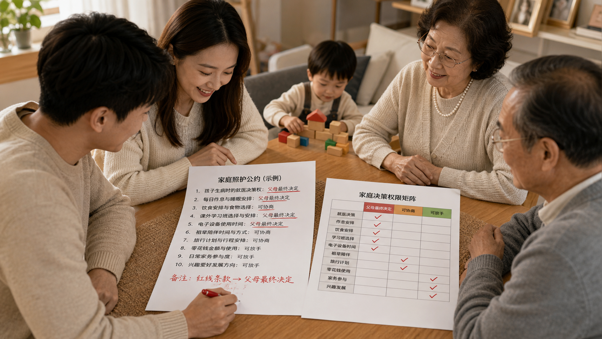 暑期老人带娃总越界？用一张照护公约守住主权