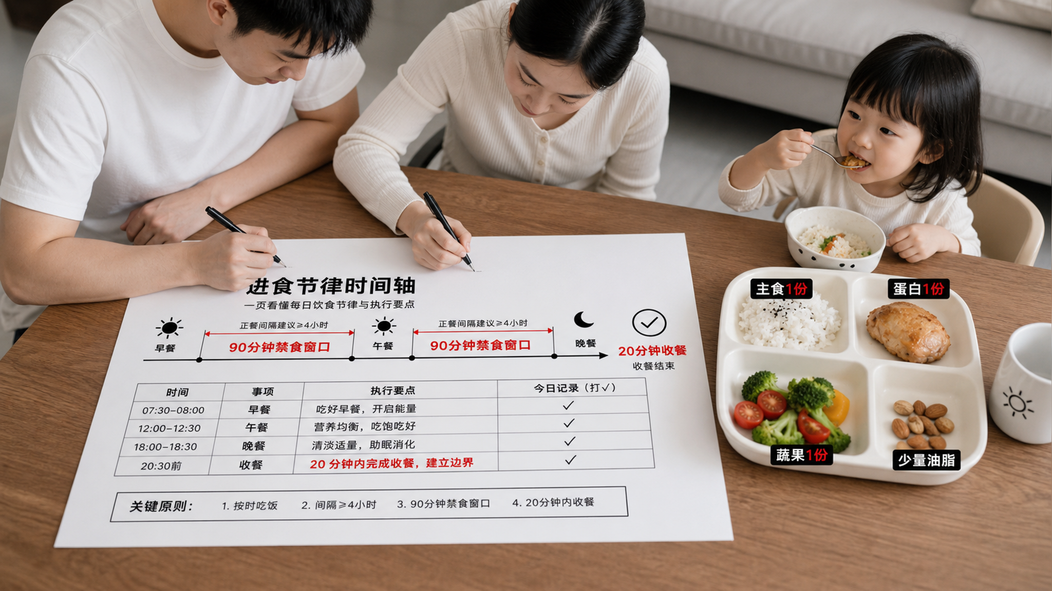 孩子夏天吃两口就跑？先别补锌：用这套节律7天稳住食欲