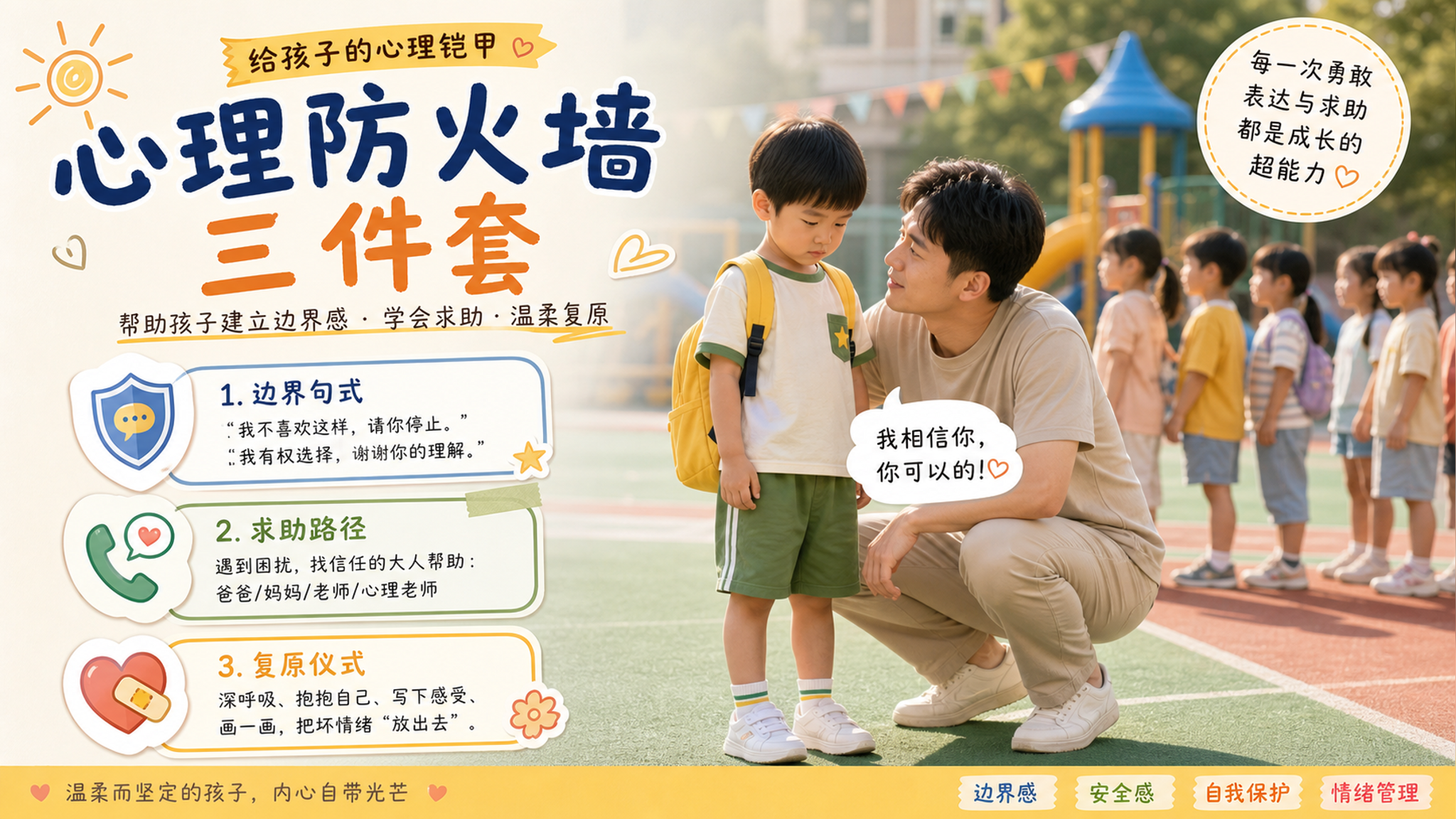 孩子被排挤别急着教他讨好：3步建心理防火墙