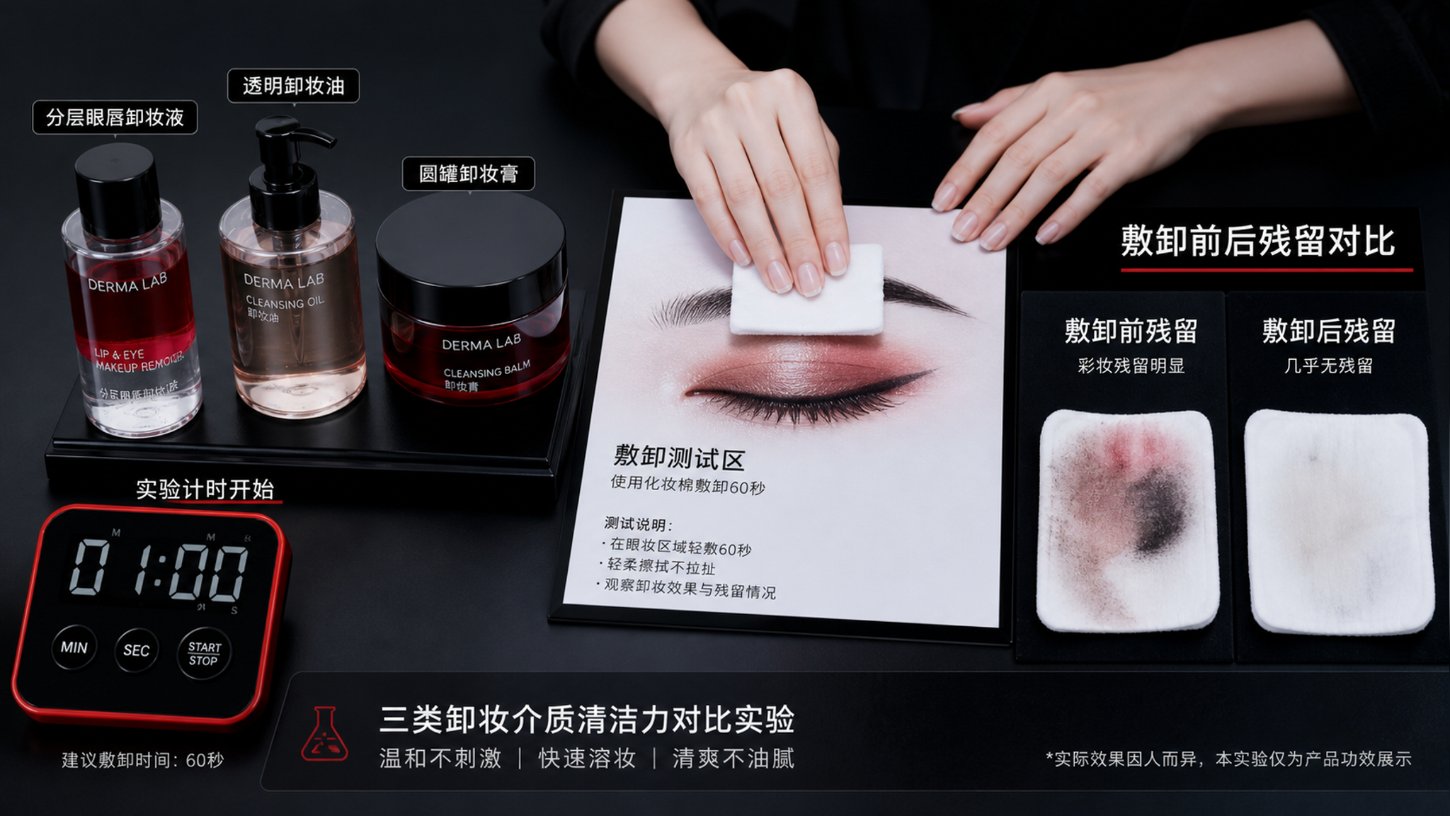 防水眼妆难卸还辣眼？卸妆液/油/膏差别一次讲清