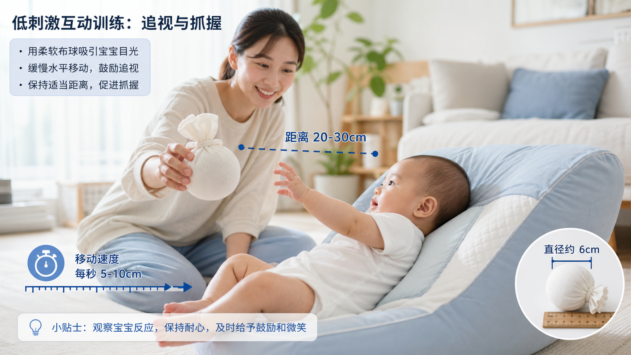夏天别再买会叫会闪的球了 冷藏布球做追视抓握