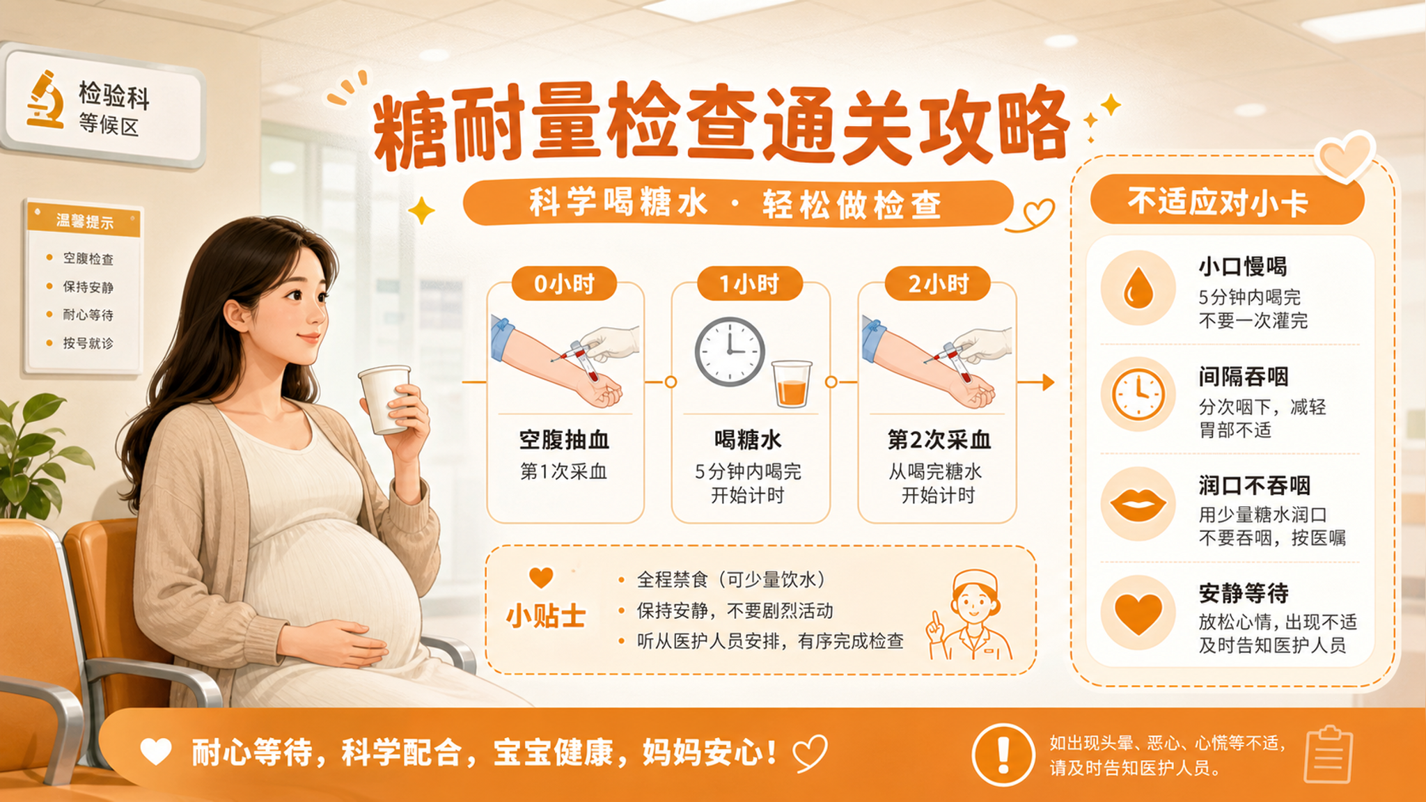 糖耐想一次过：先搞懂在测什么，再记住3个配合点