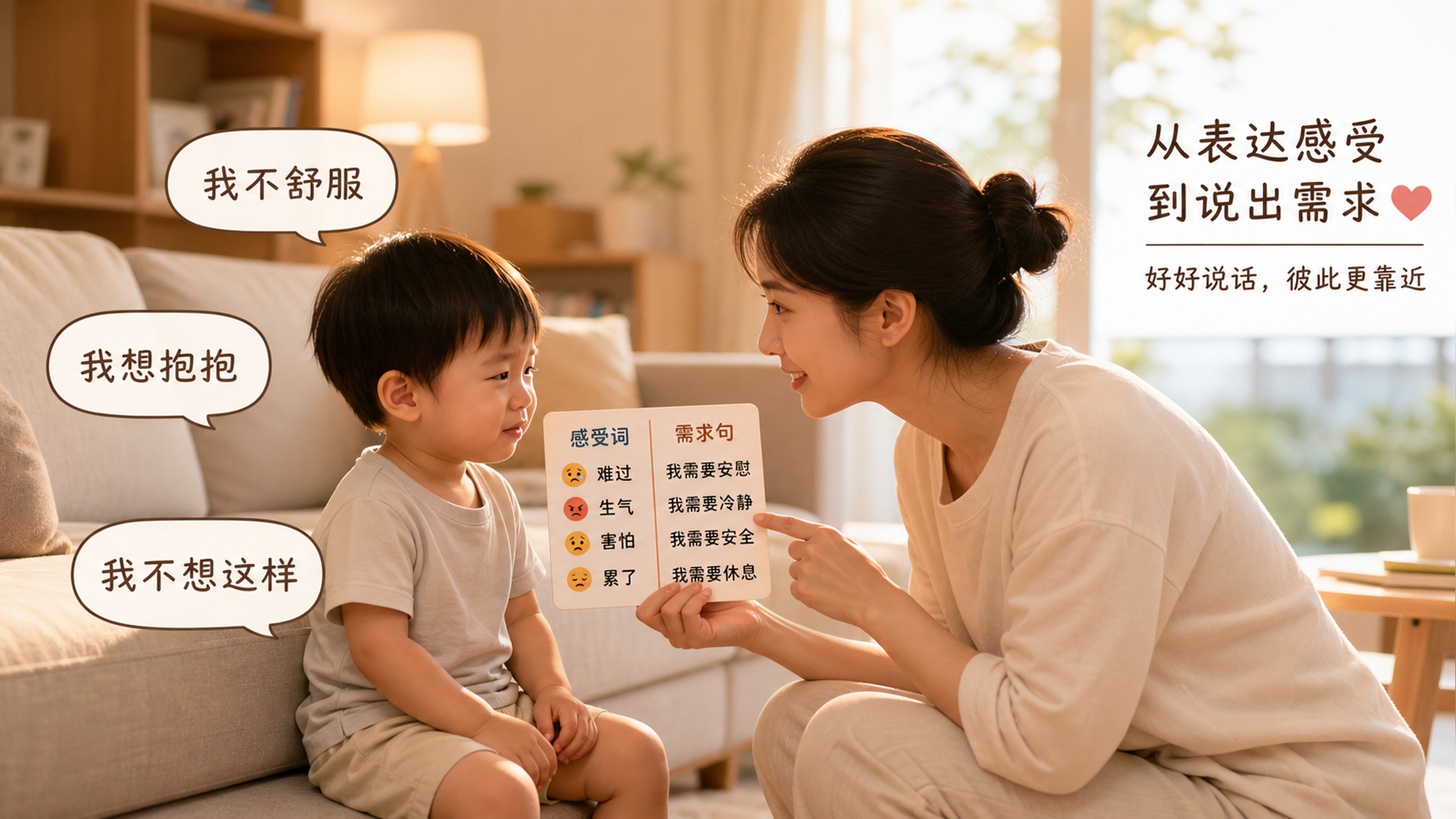 天热就炸？教娃3句把“不要”变成会说需求
