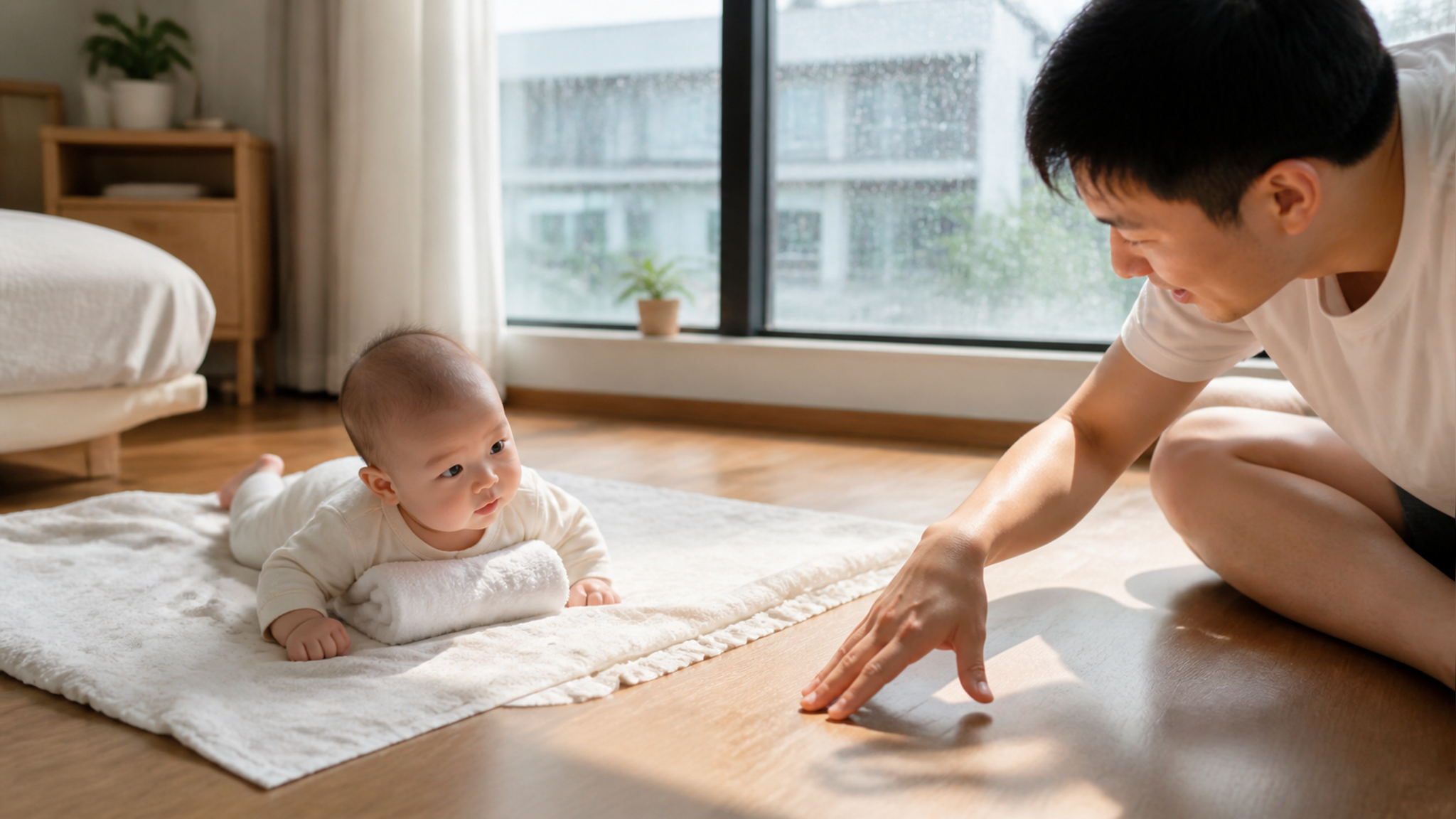 雷雨闷热别硬练趴：窗边手影追光3步抬胸