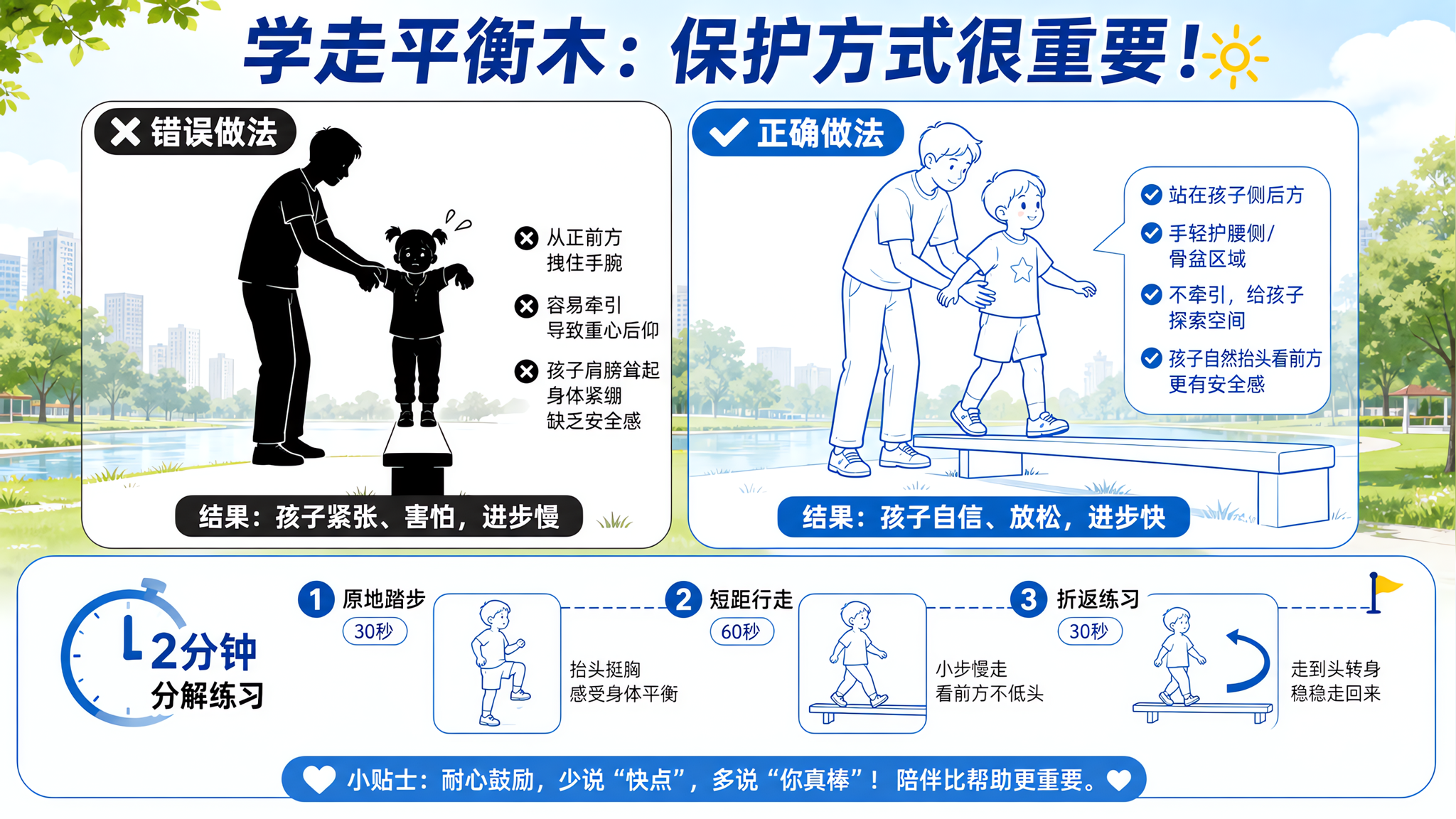 孩子越扶越不会？3-6岁运动发育的4个“好心坑”