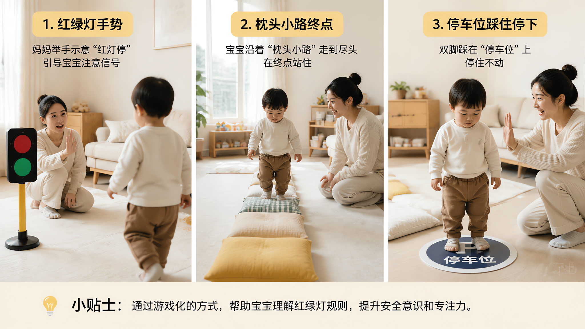 1-2岁跑起来停不住？每天5分钟练出刹车力