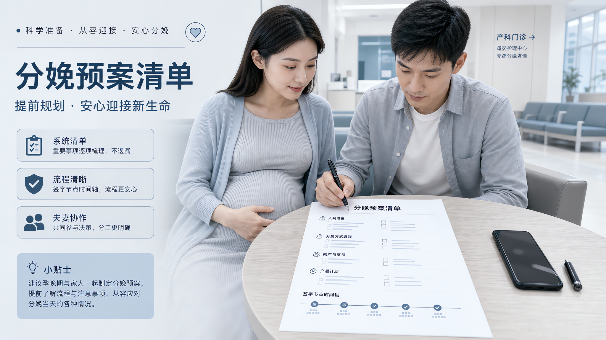 临产别再吵顺还是剖：准爸爸一张分娩预案清单