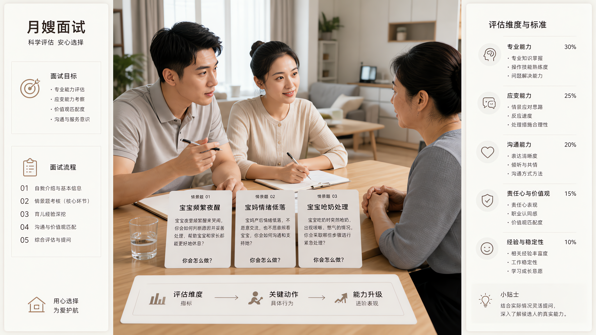 8月面试月嫂别问经验 3个情景题筛出水货