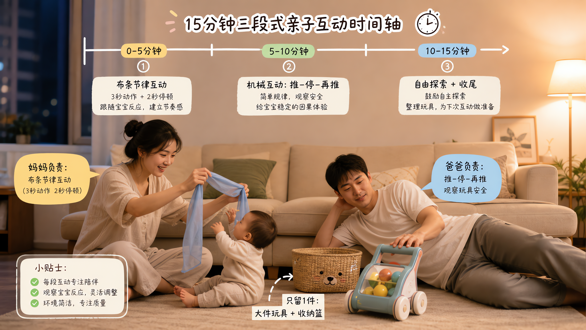 复工后别再为谁陪娃吵：15分钟三回合排班表