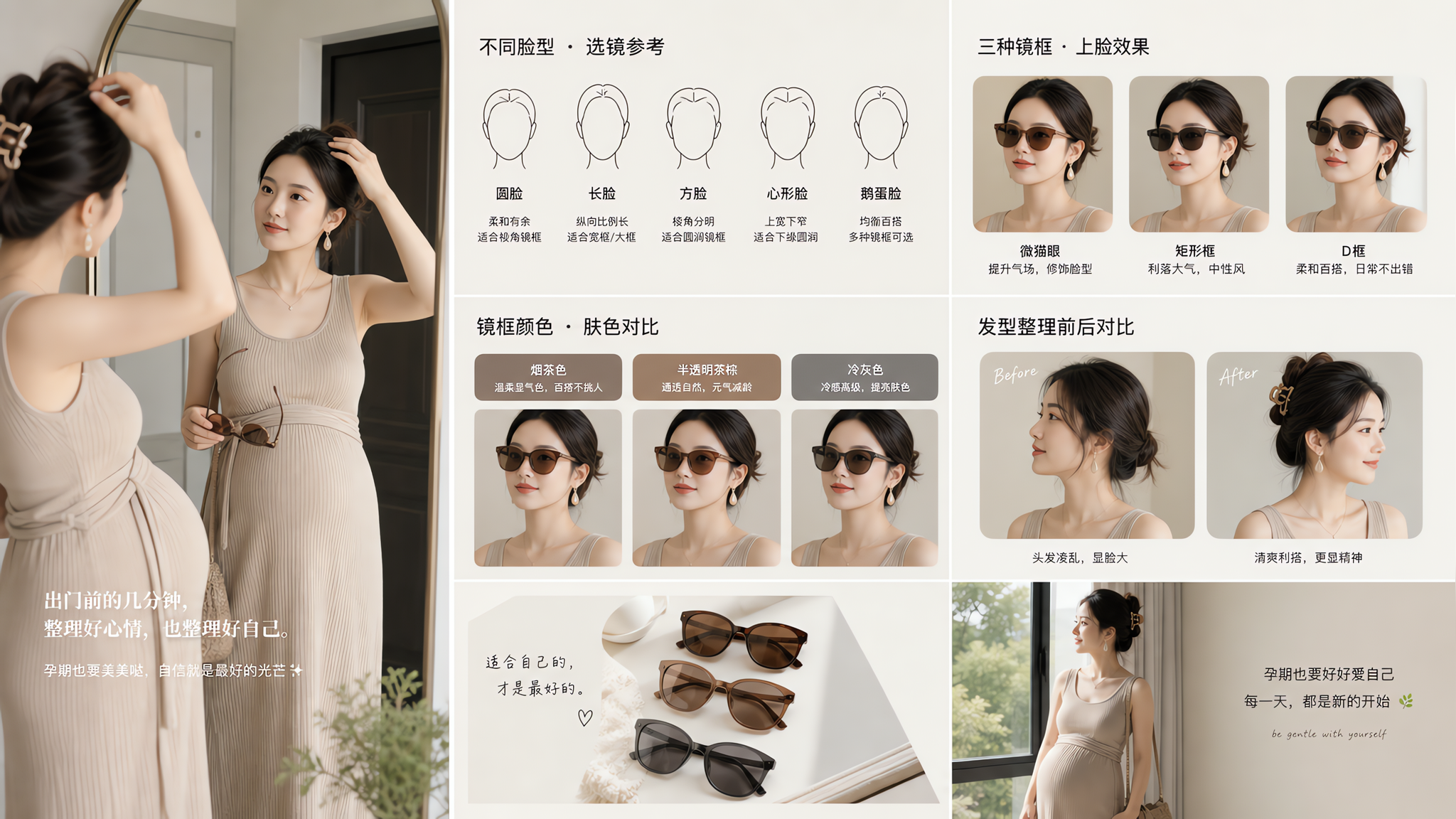 夏天不想化妆：用墨镜+发型+耳饰立刻提气色