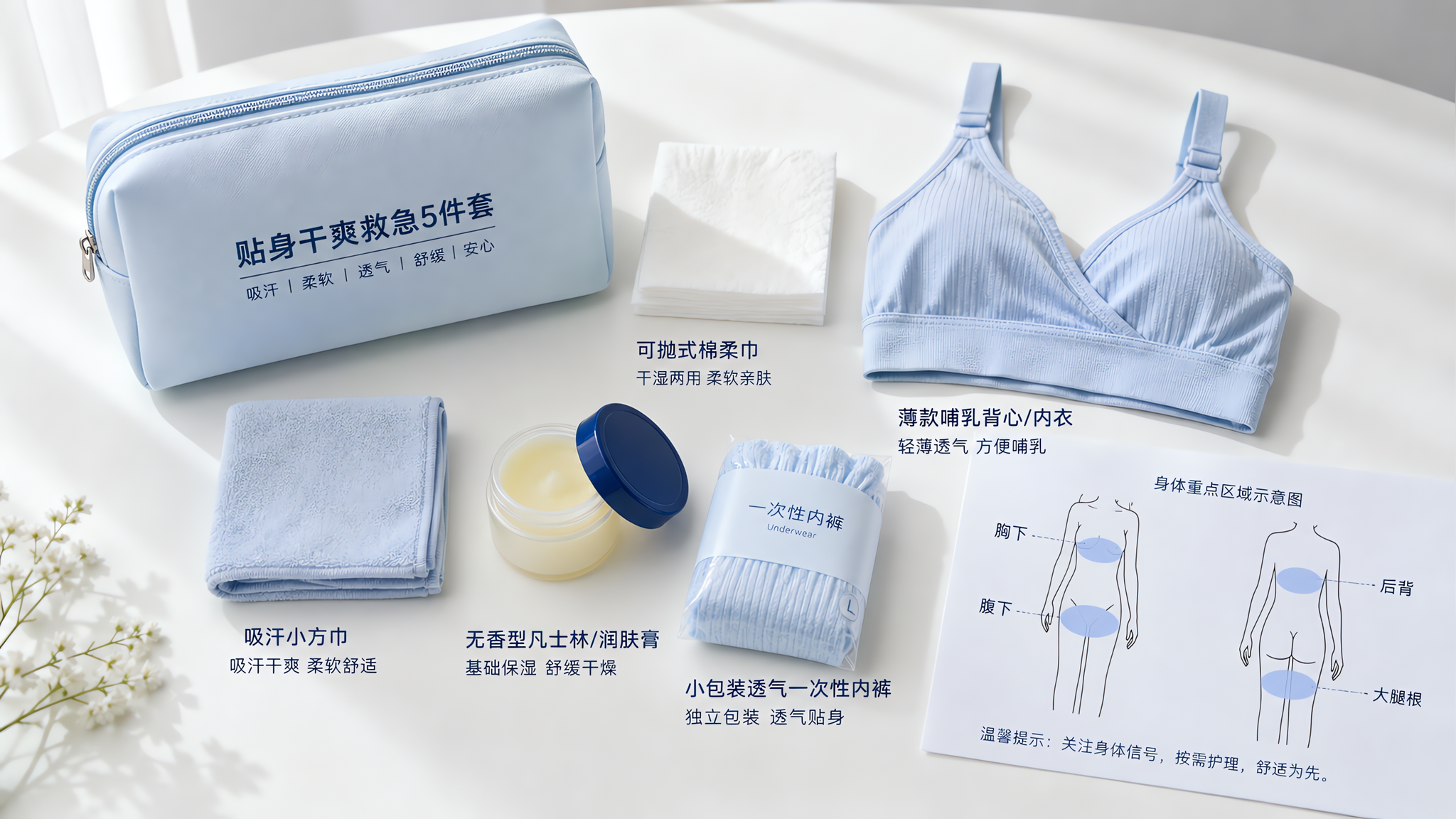空调房越待越黏？孕晚期干爽救急5件套