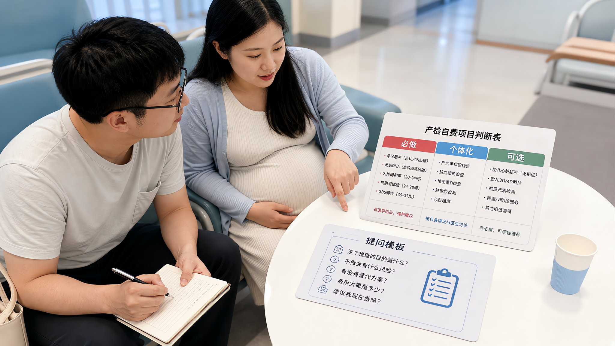 产检被加自费项别慌：用这3问判断要不要做