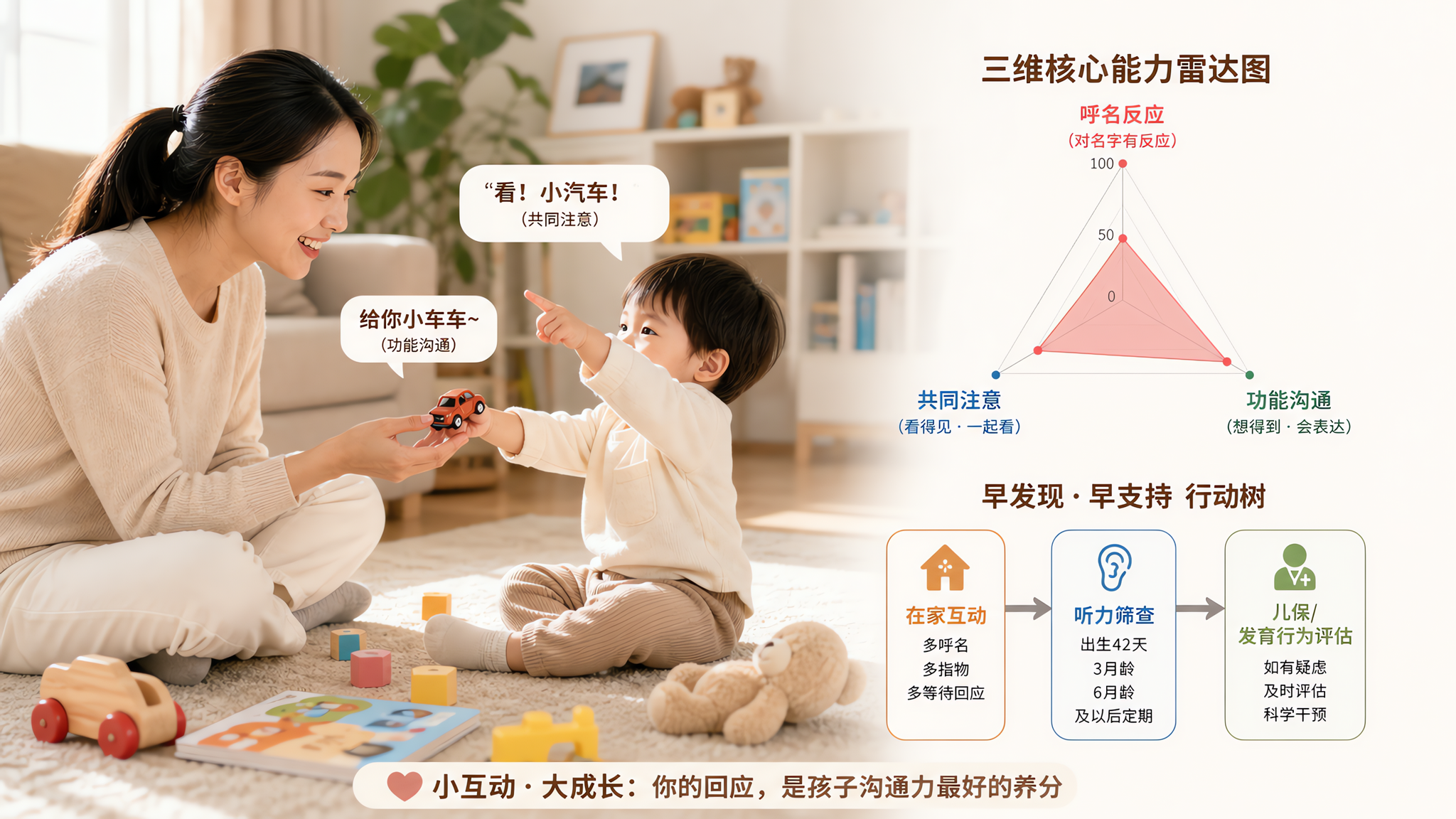 不看词数也能判断：语言发育3维观察表+就医行动树