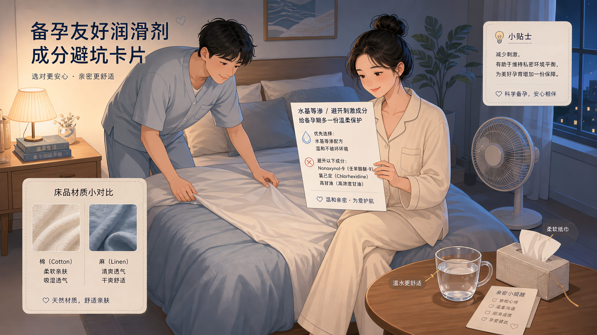 备孕又怕热又怕干：夏夜亲密的成分避坑清单