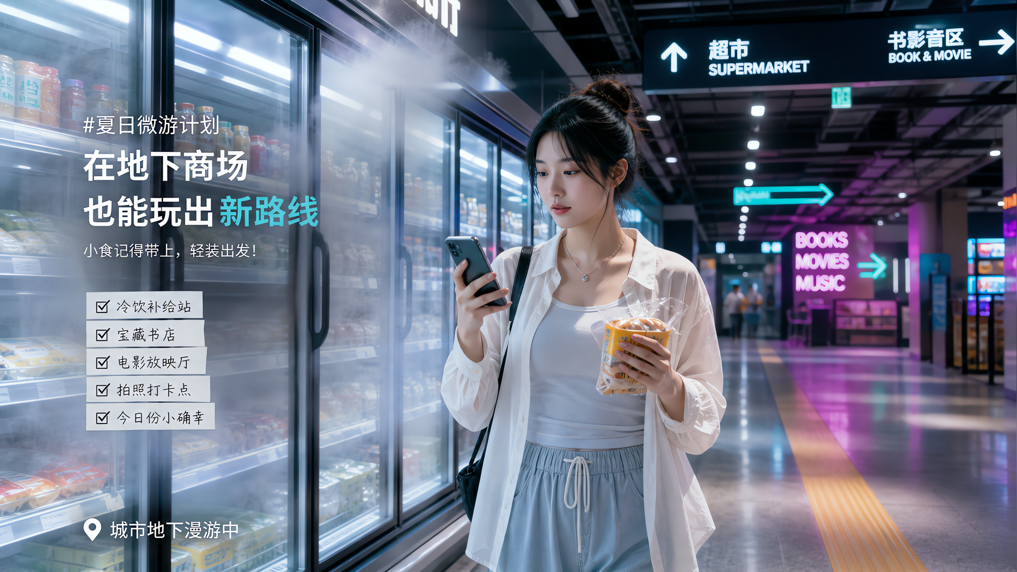 盛夏懒得暴走：地下2小时快乐动线（可复制）