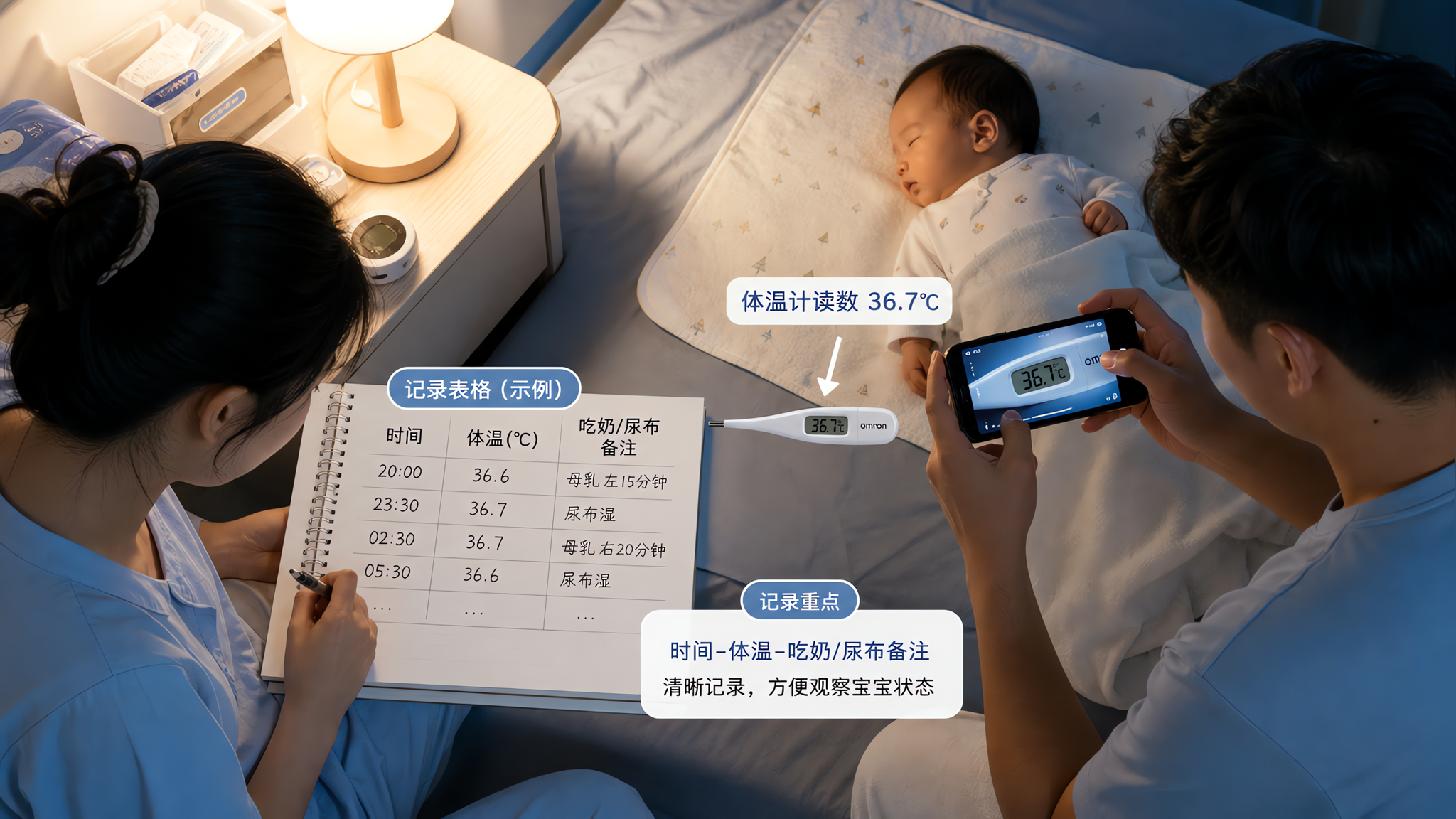 摸着烫就慌了？新生儿疑似发热先做3次复测