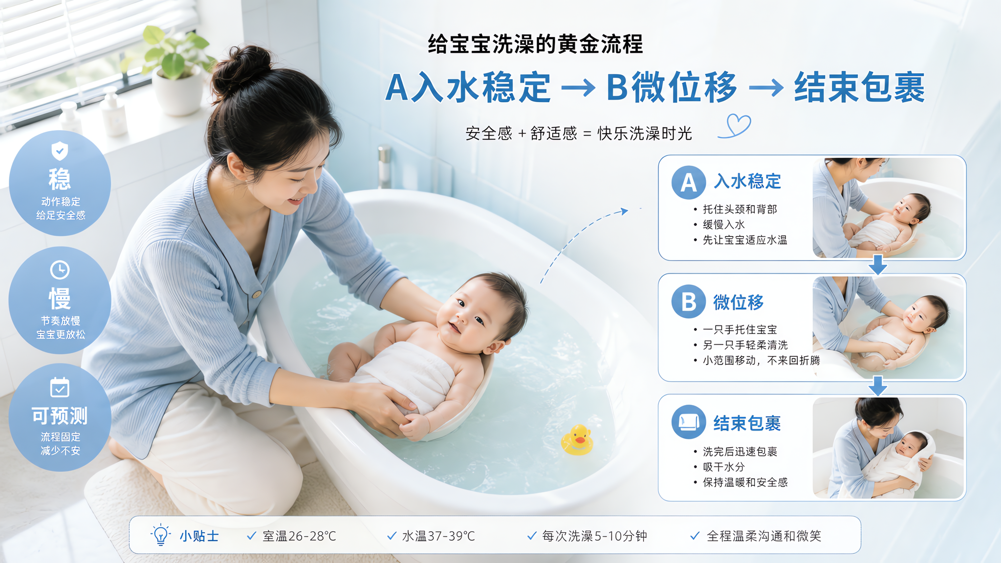 宝宝洗澡总崩溃？不是怕水，是节奏太刺激