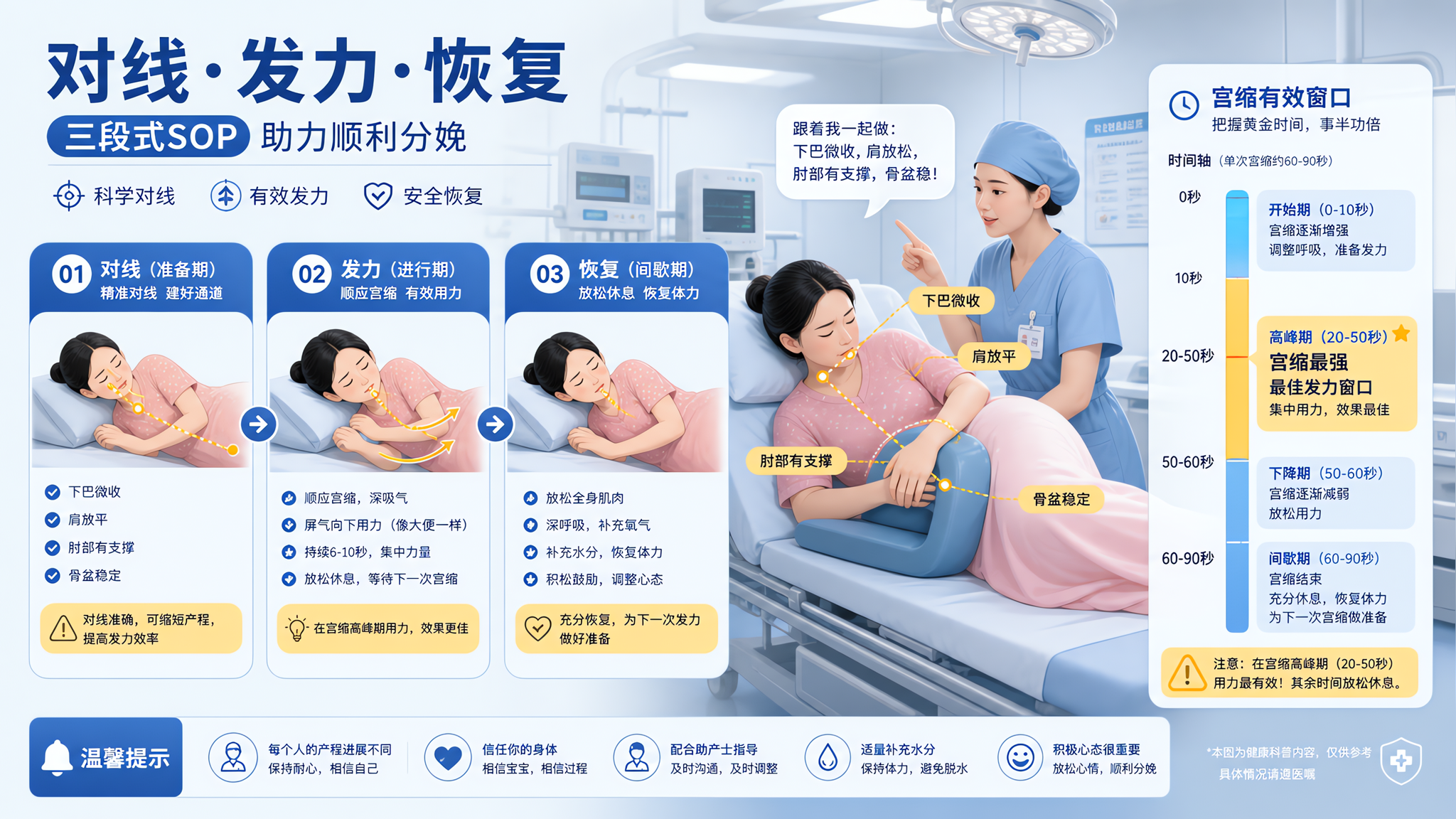第二产程别靠喊：三步对线让每次用力不白费