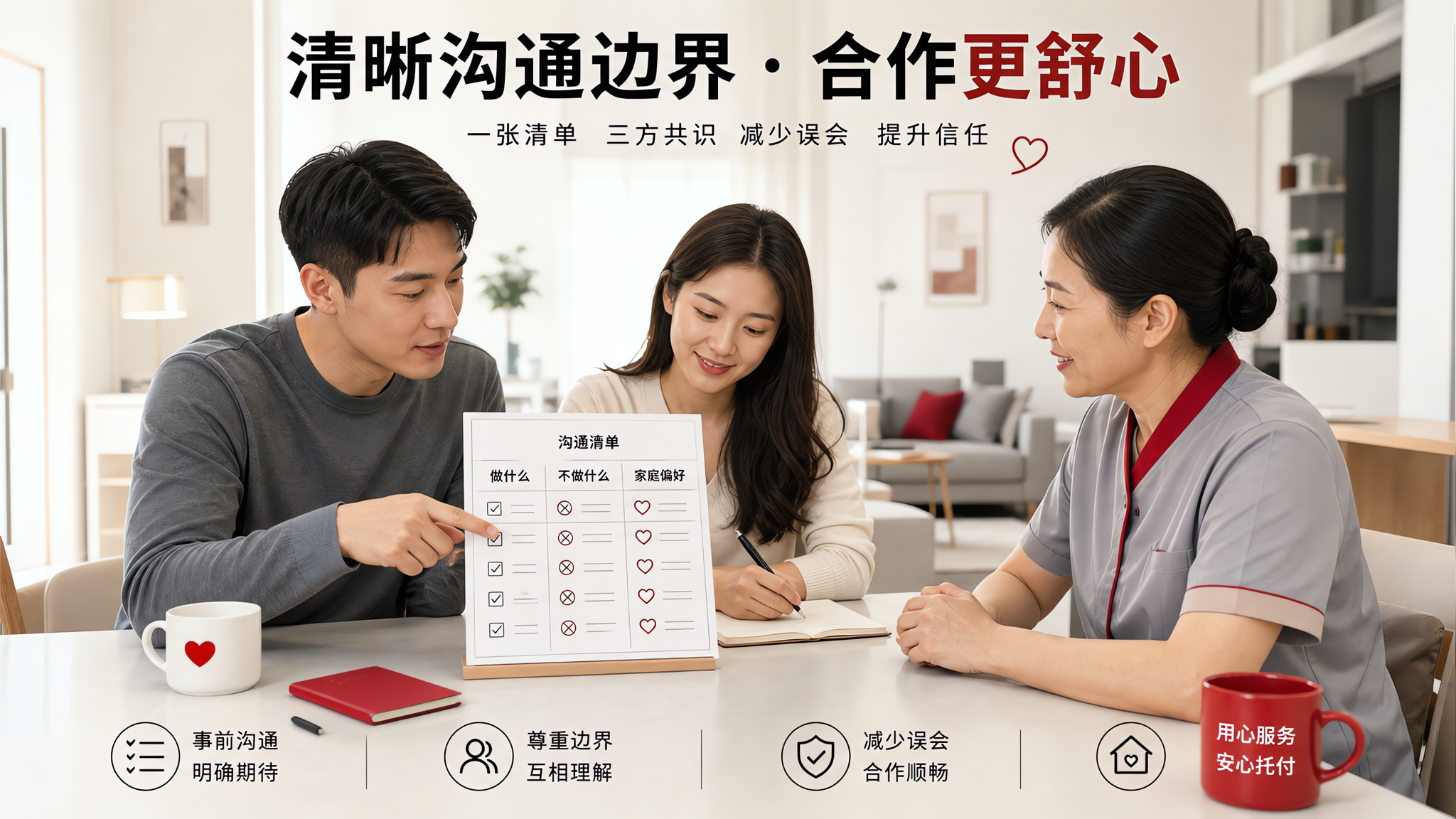 月嫂入户第一天先别客气：三件套把边界讲明白