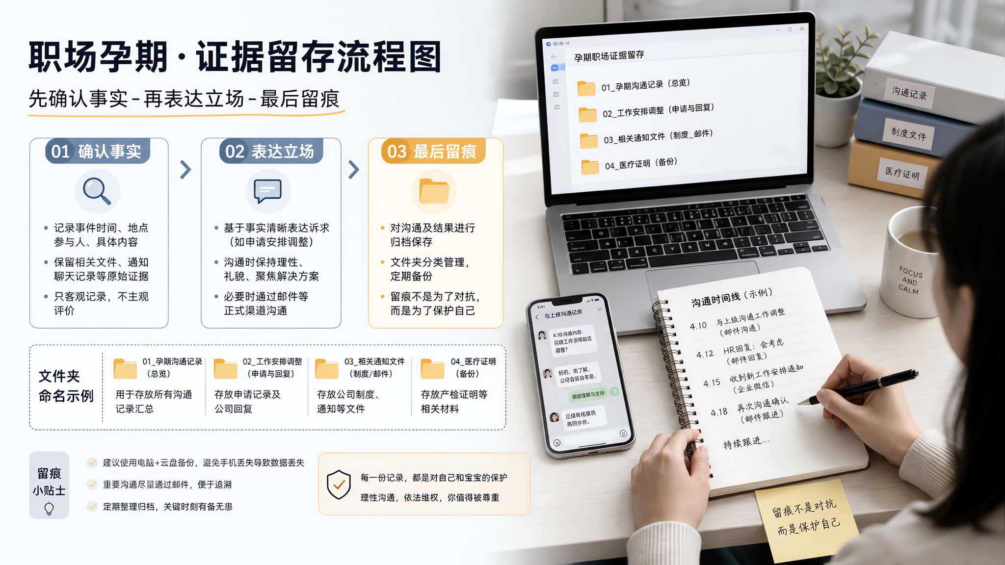考核季被催签字别硬扛：孕妈3步留痕自保