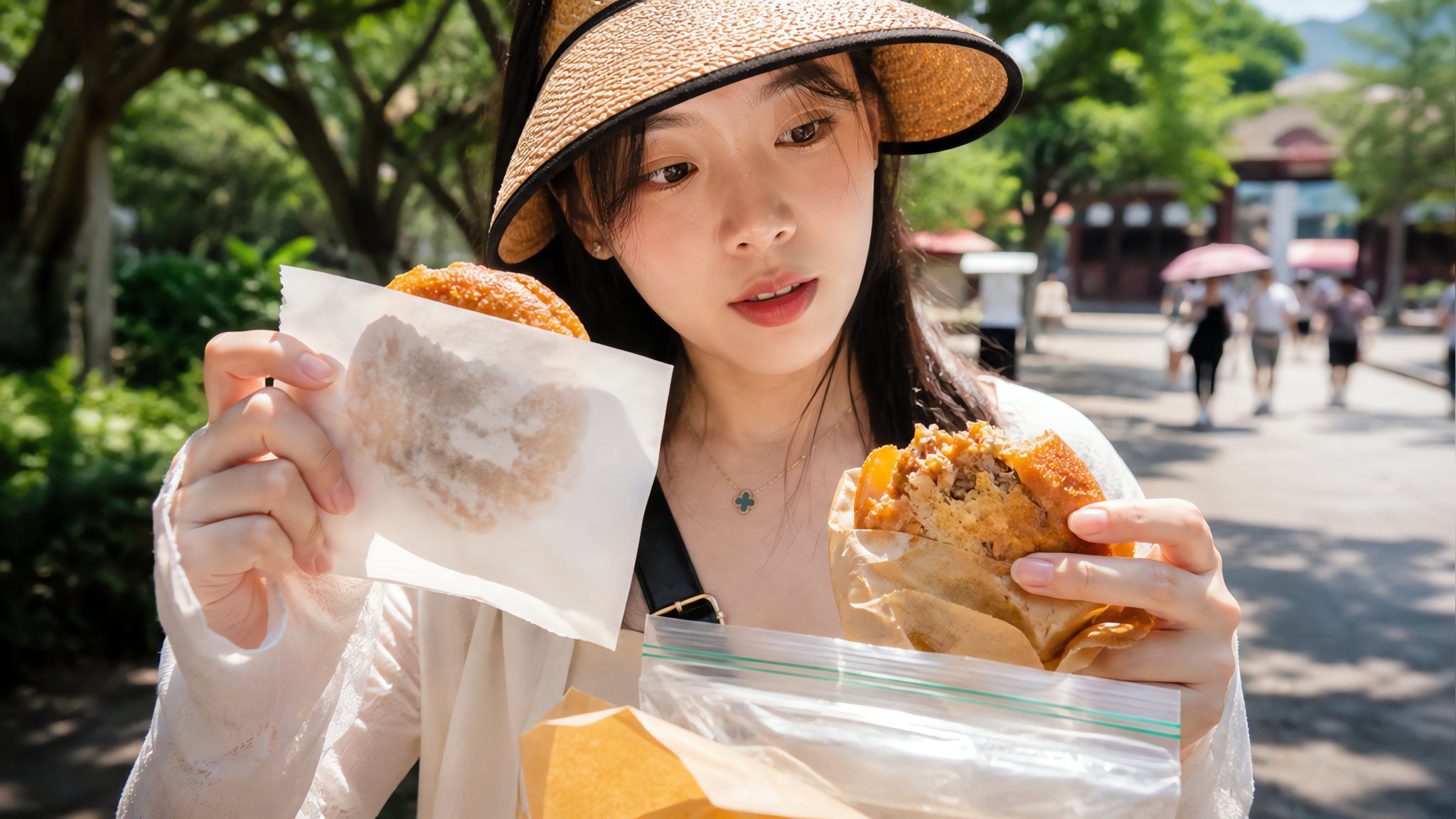 高温景区点心避坑：三指数选出不塌不油手的手抓咸点