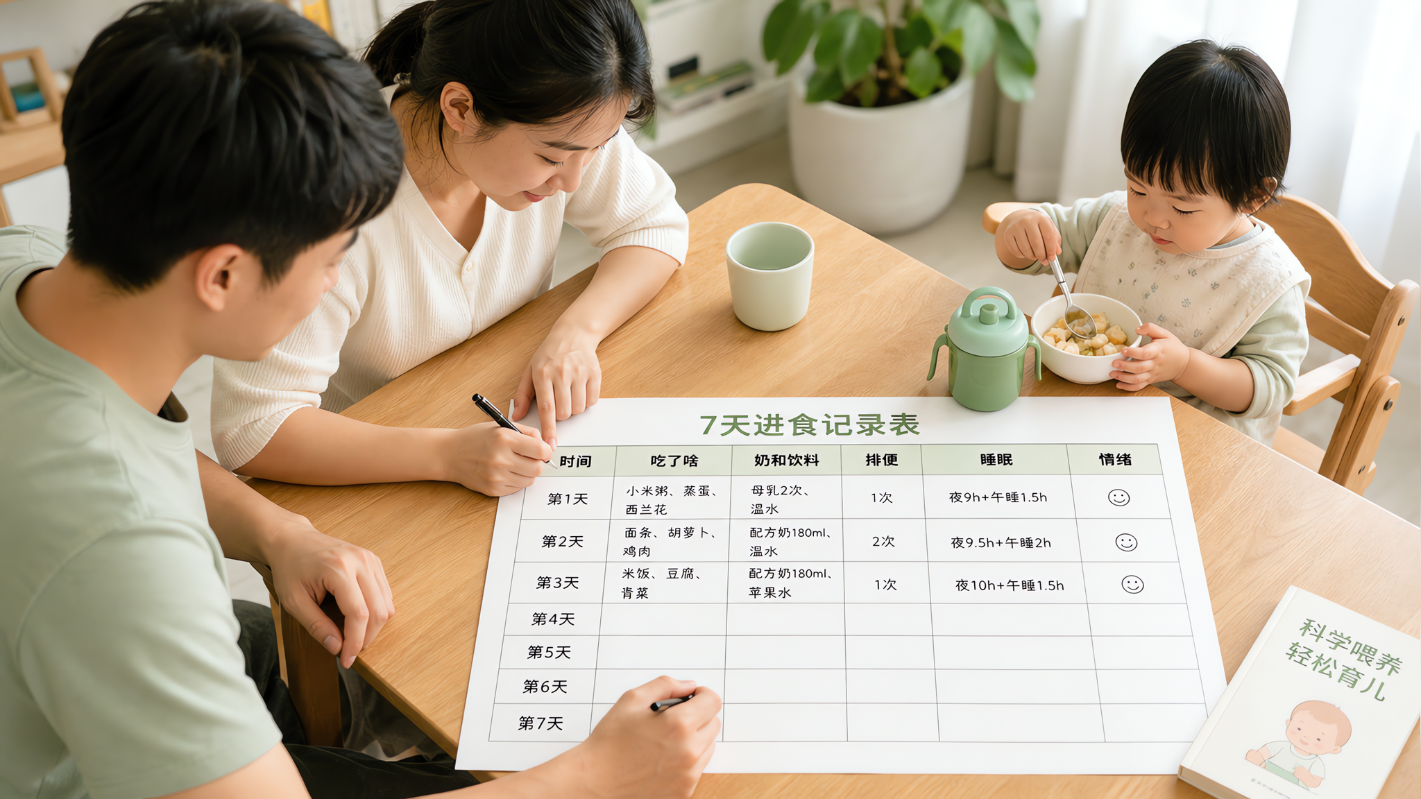 夏季娃没胃口先别喂开胃药：7天记录找真凶