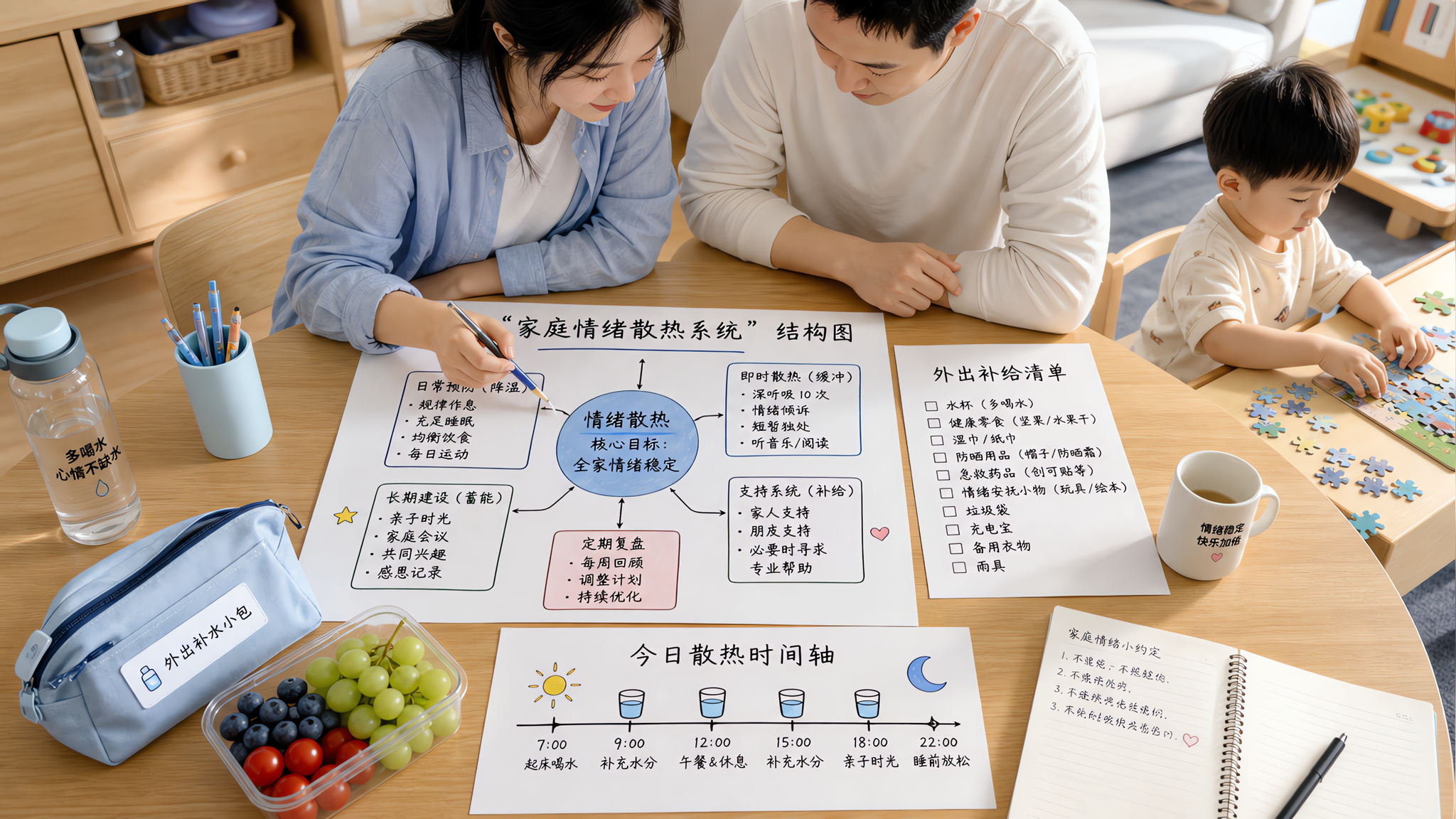 天一热就崩？用这套情绪散热系统少哭闹一半