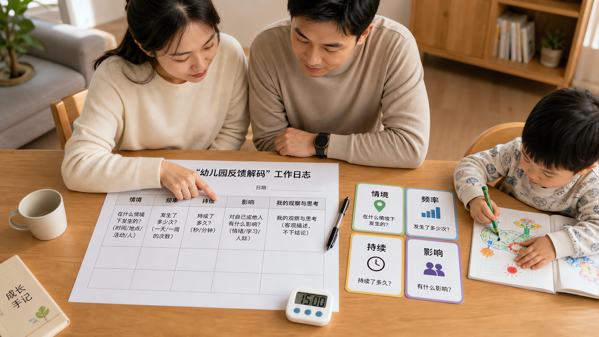 幼儿园老师的“不专心”怎么追问？5问翻译成训练指标