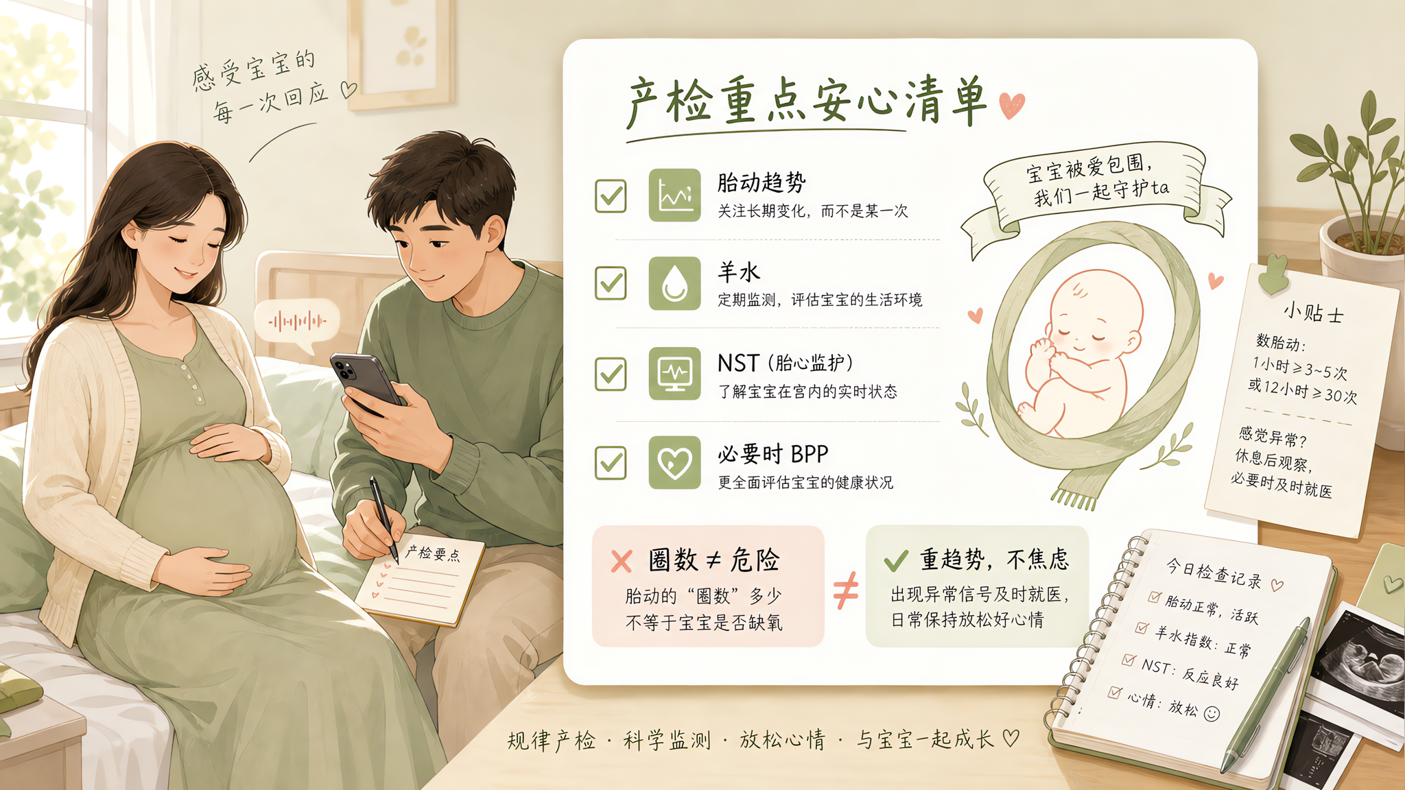 脐带绕颈2周别慌：看这3个信号更重要