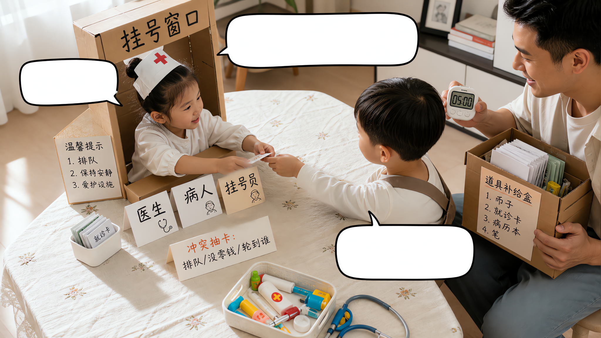过家家总吵架？用这套“桌面剧场”把冲突变社交练习