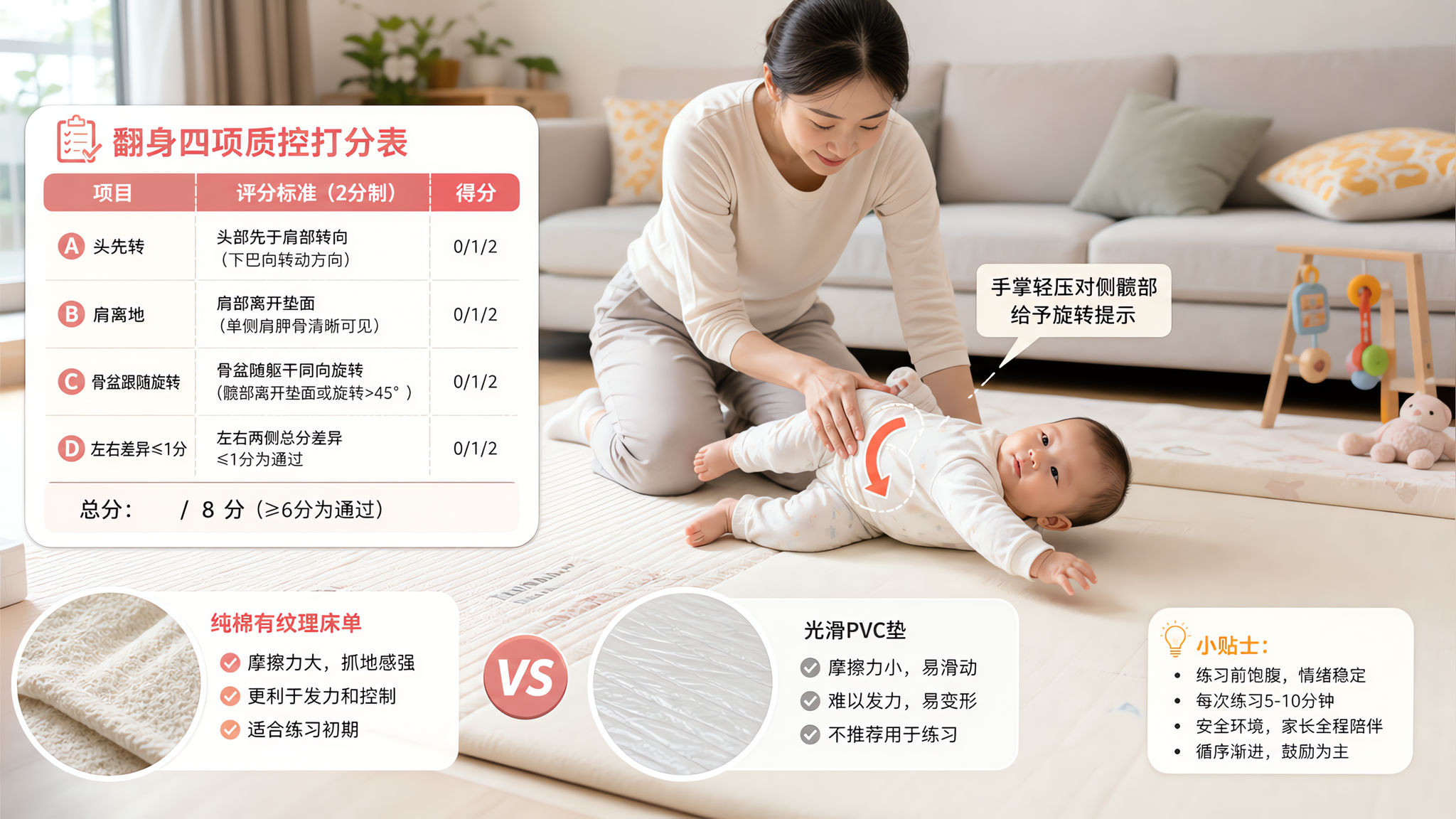出汗就翻不过去？先查摩擦再看骨盆旋转