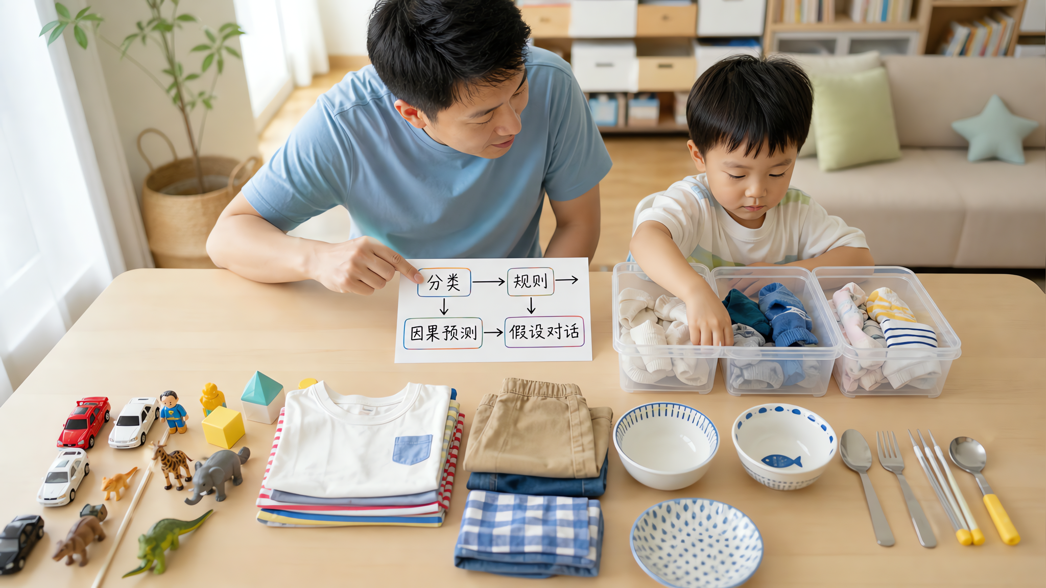 收纳总乱放？用4步家务任务练出孩子推理脑