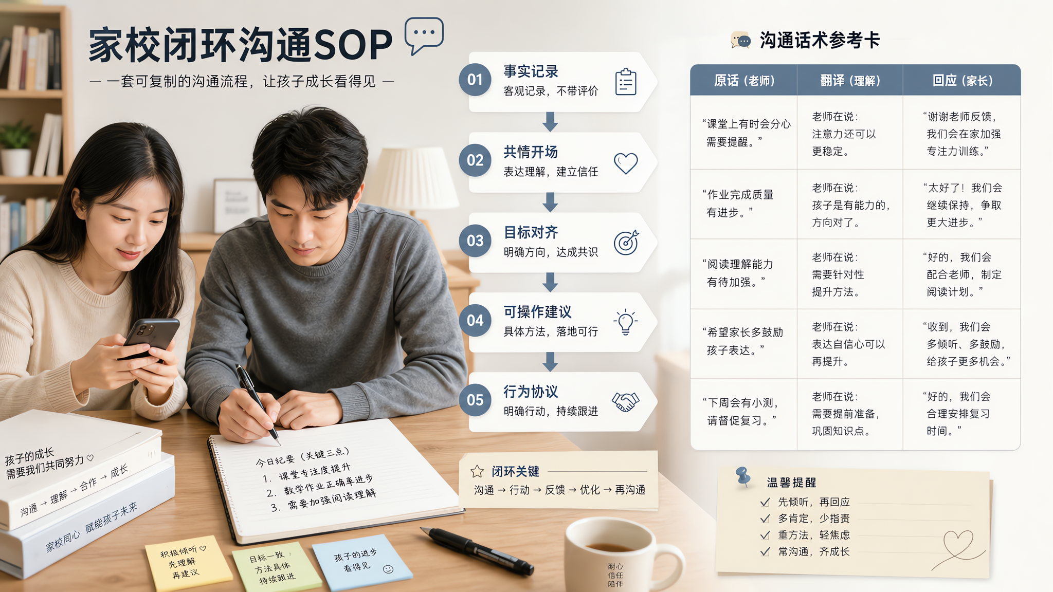 老师说孩子“不听指令”？用这套闭环沟通法，既护自尊又能改