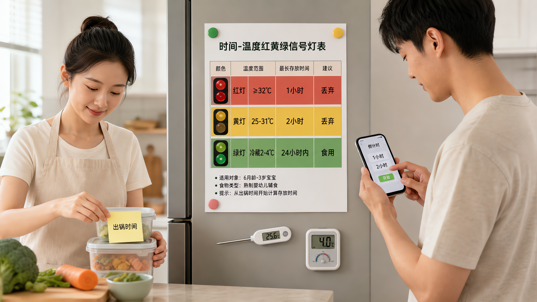 夏天辅食别靠闻：1小时/2小时丢弃红线照做