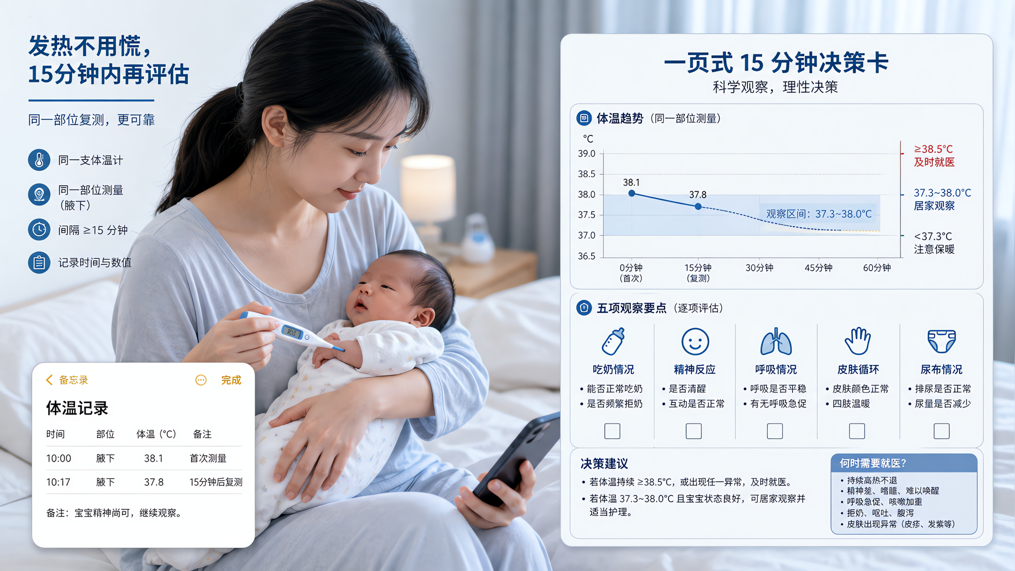 新生儿体温一异常 先别急着喂药