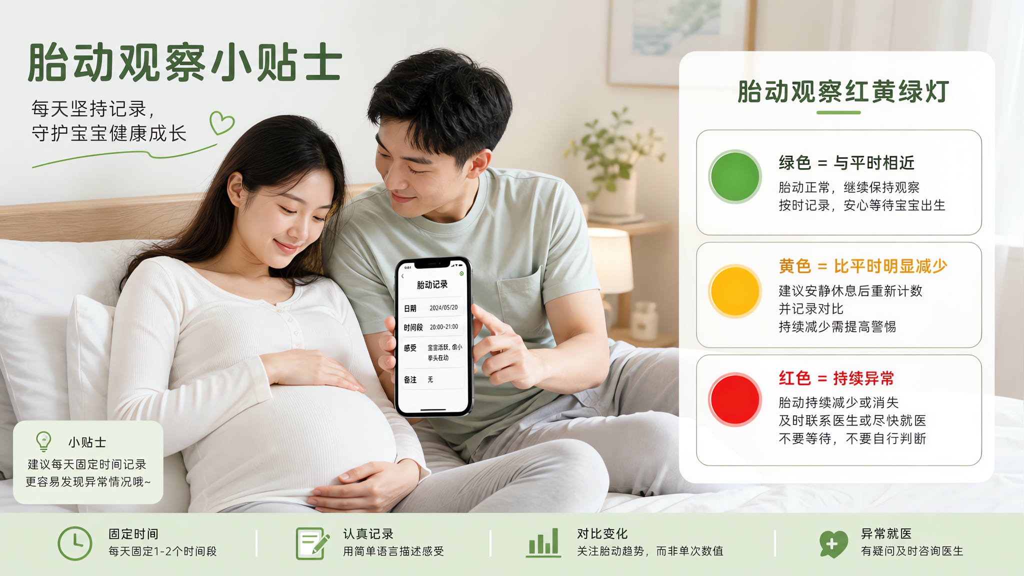 胎动突然少了别先崩：先看趋势，再用这套记录法