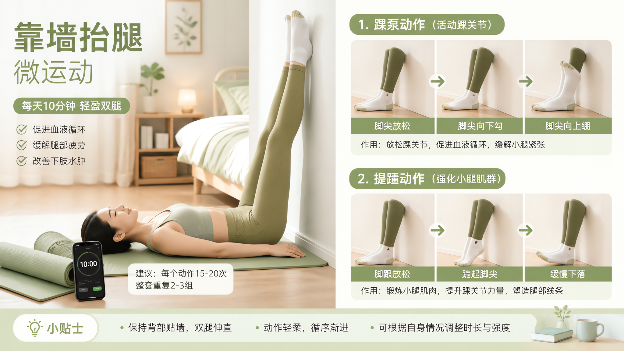 空调房一坐就肿？每天7分钟腿脚轻一截