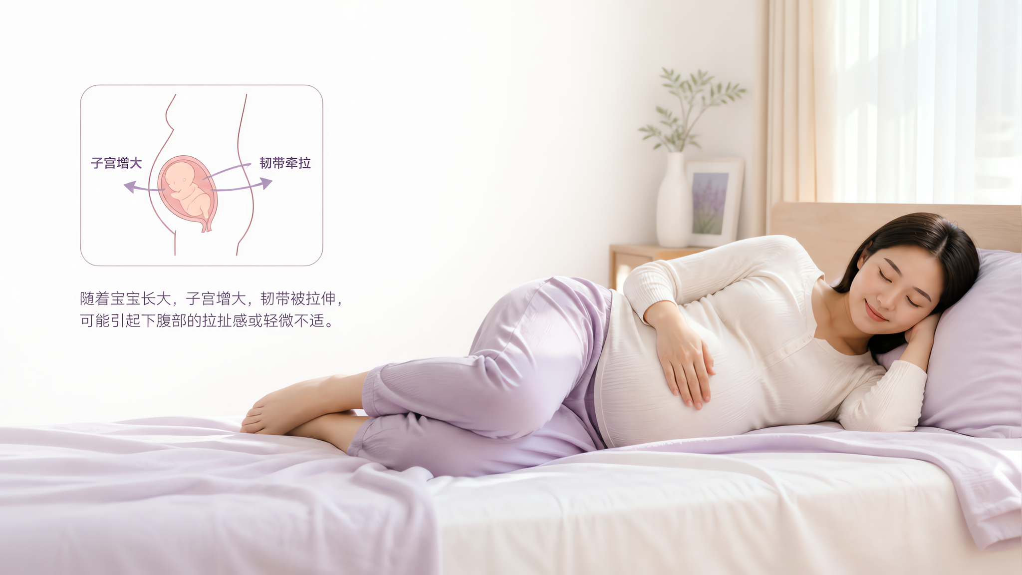 孕早期下腹扯痛别先吓自己：先看这3点+3个放松动作