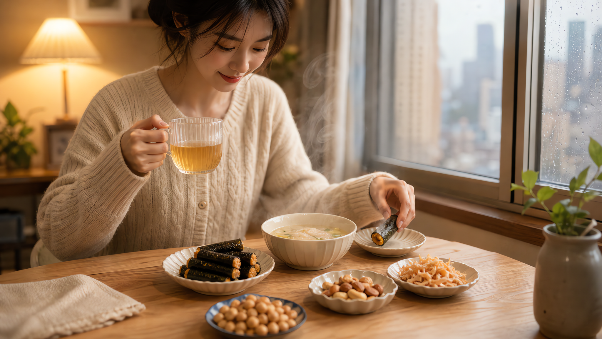 雨天情绪饿别靠甜：8套咸香低糖安抚搭配