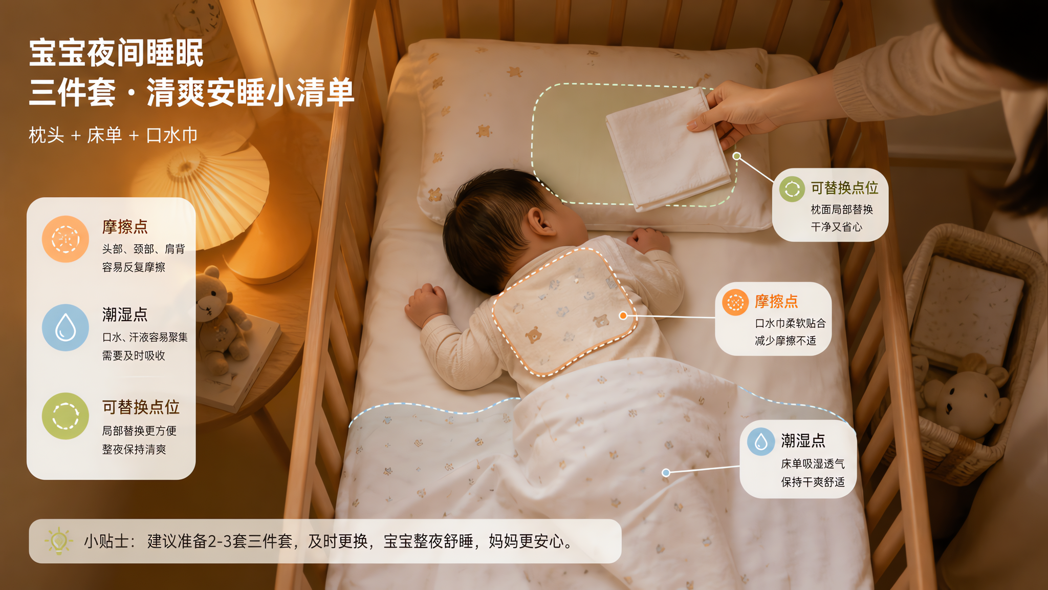 宝宝脸侧颈侧总泛红？多半是“湿+摩擦”惹的祸